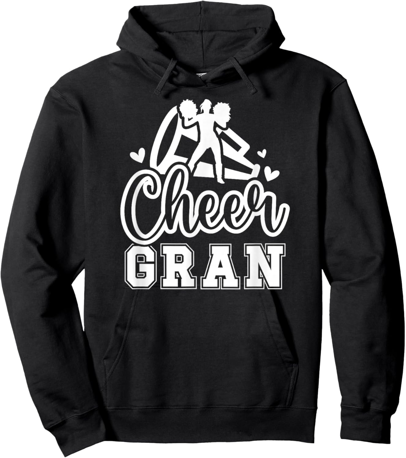 Cheer Gran Grandma Gran Of A Cheerleader Gran Hoodie - Hoodie | Black