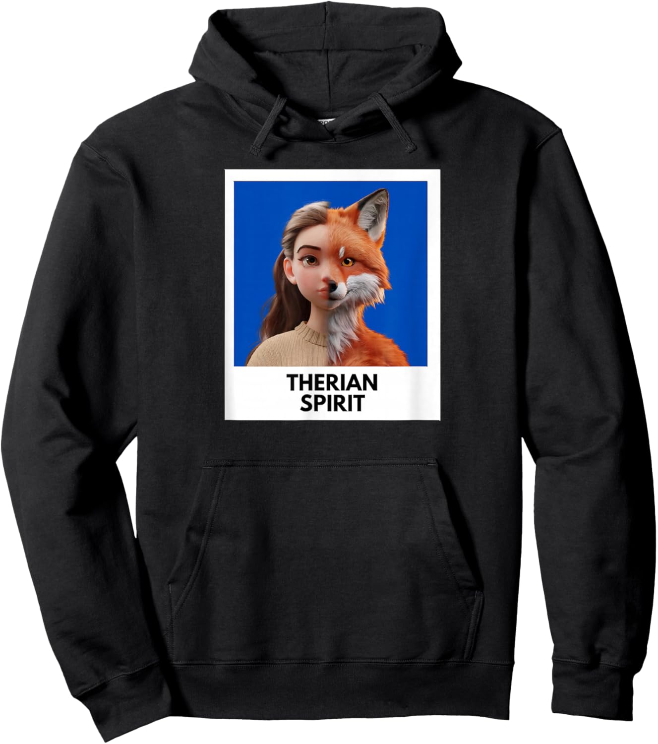 Fox Therian Spirit Photo Hoodie - Hoodie | Black