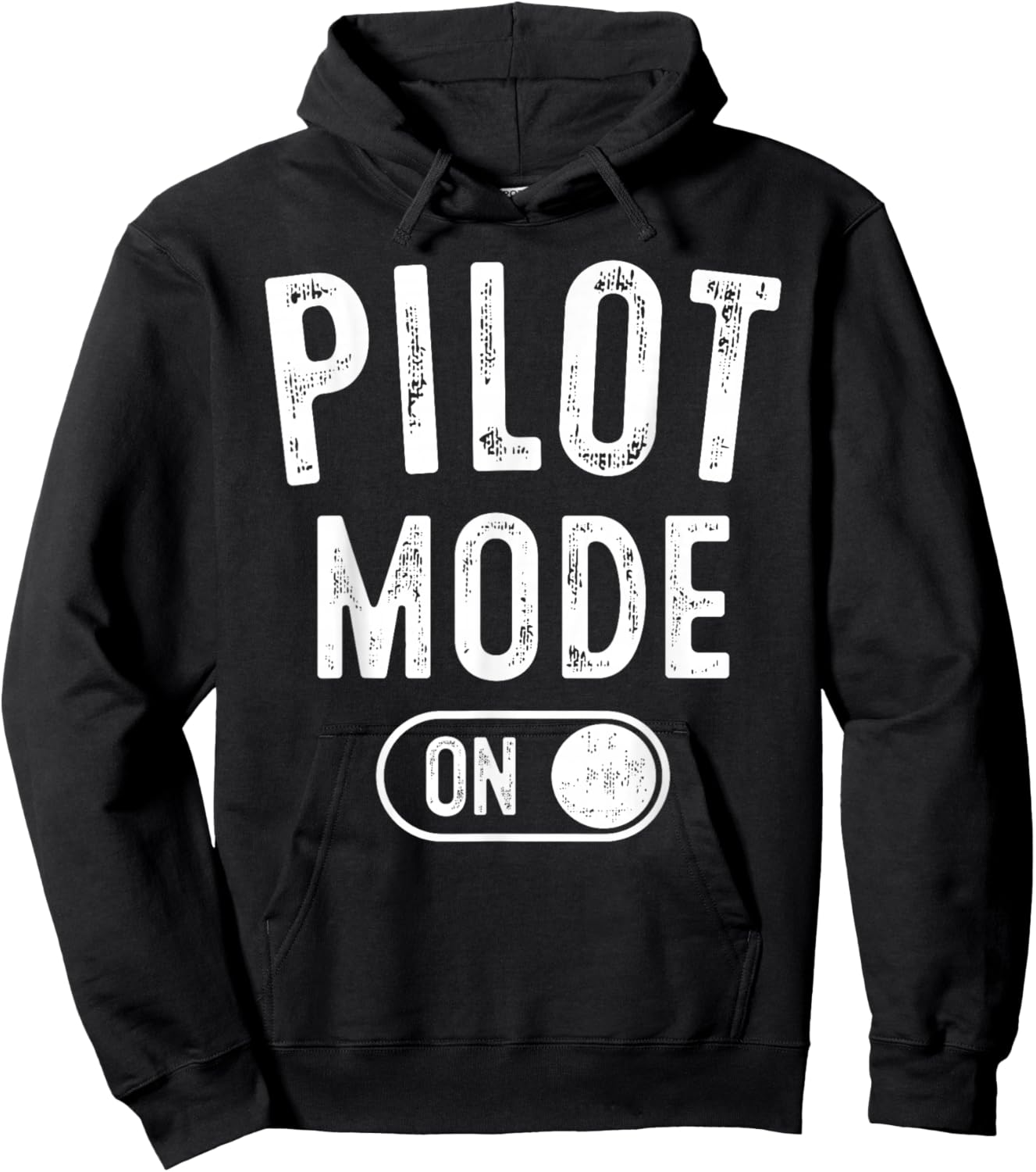 Pilot Mode On Funny Aviator Gift Aviation Instructor Hoodie - Hoodie | Black