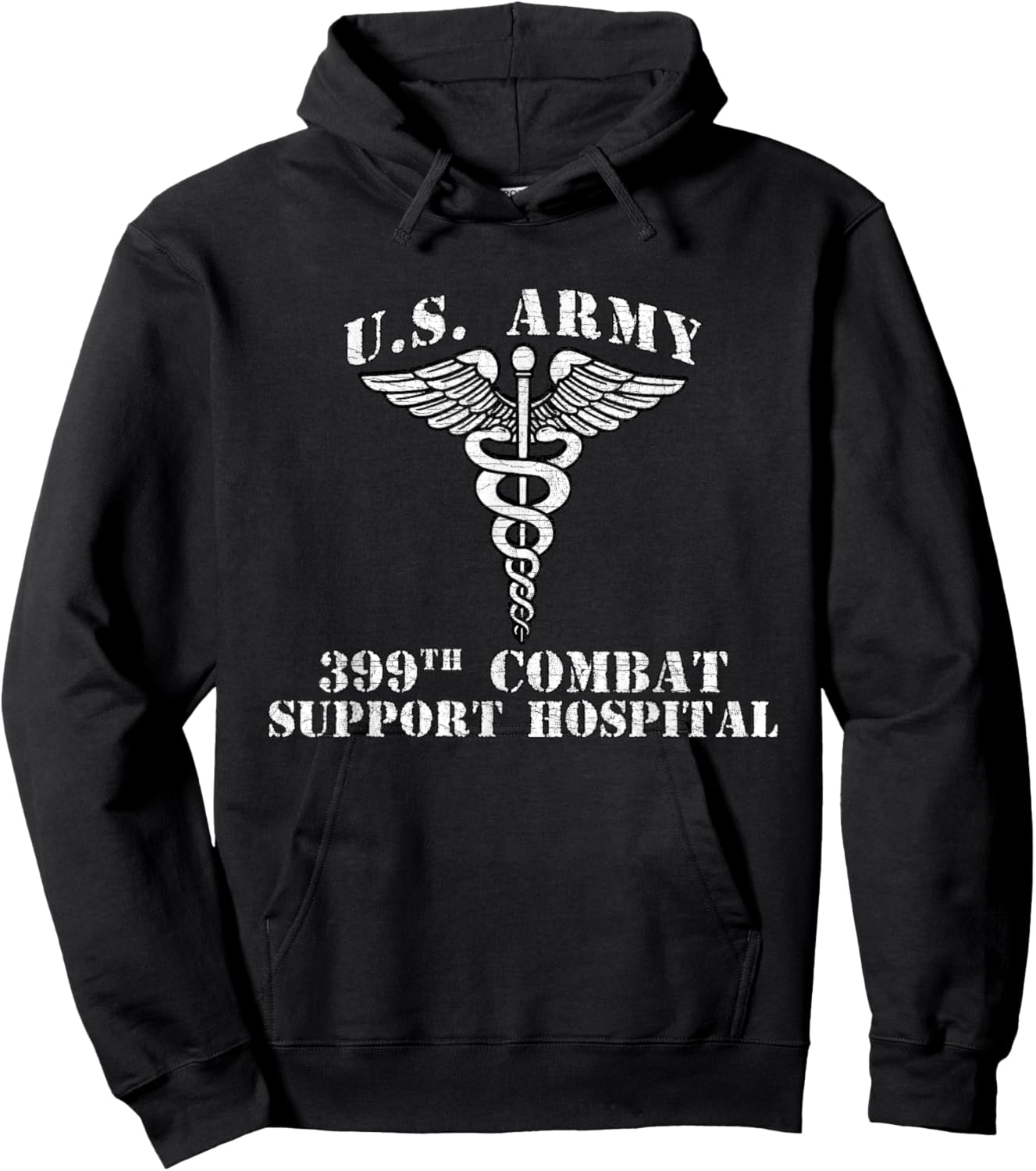 399th Combat Support Hospital Veterans Day Vintage Gifts Hoodie - Hoodie | Black