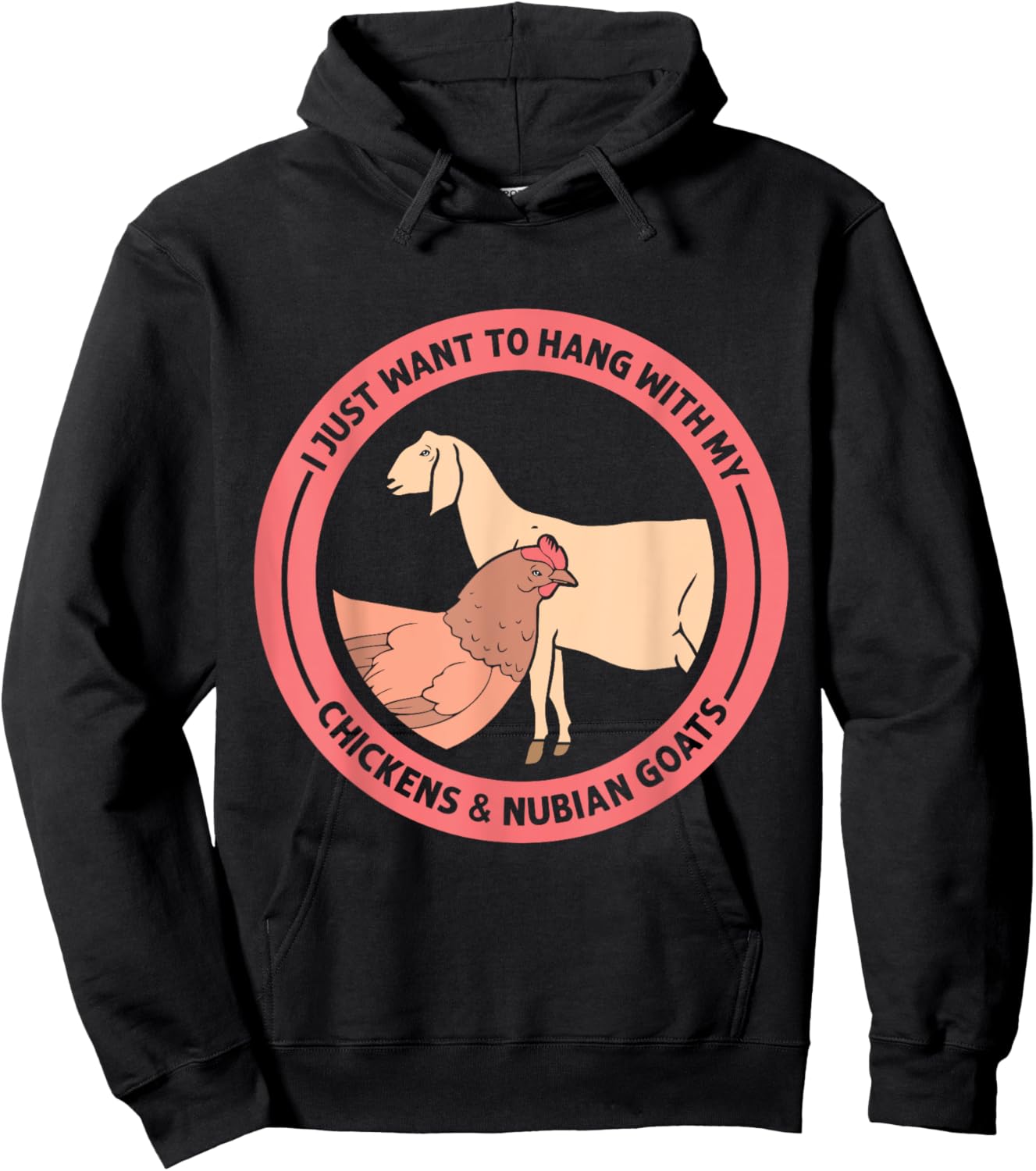 Nubian Goat Outfits and Nubian Goat Hoodie - Hoodie | Black