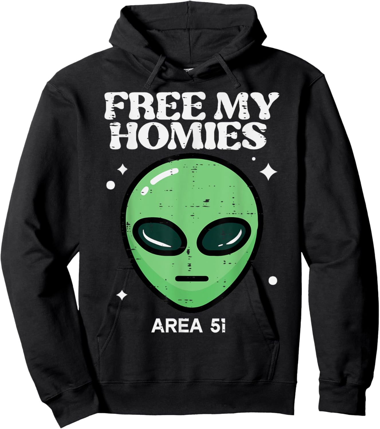 Alien Free My Homies Area 51 Funny UFO Boys Kids Men Women Hoodie - Hoodie | Black