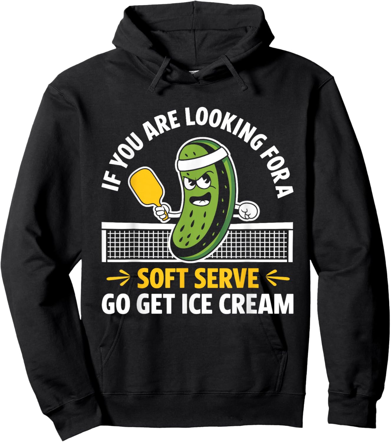 Funny Pickleball Player Paddleball Lover Men Women Kids Boys Hoodie - Hoodie | Black