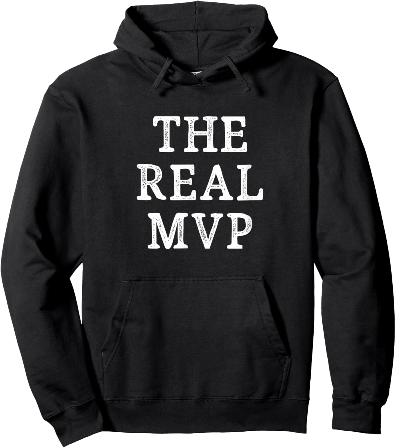 The Real Mvp - Vintage Style Hoodie - Hoodie | Black
