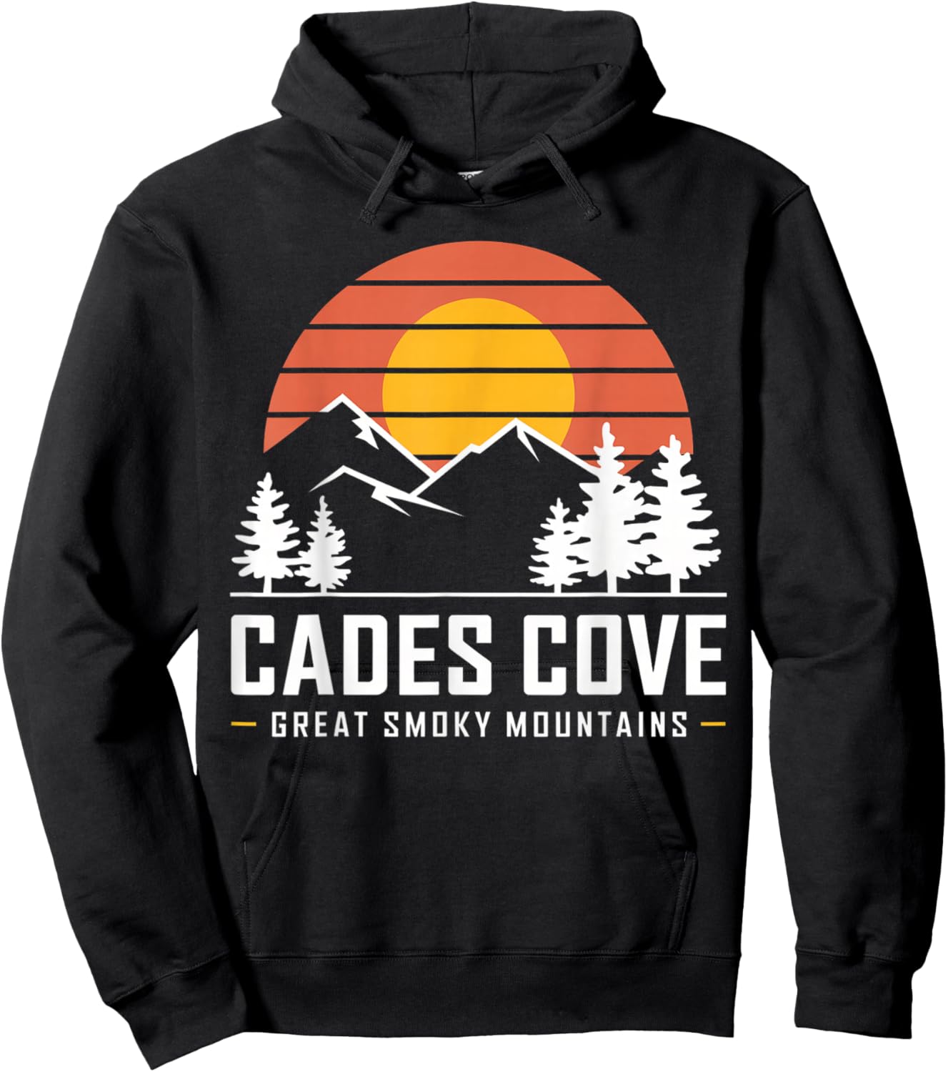 Cades Cove Great Smoky Mountains Tennessee Souvenirs Hoodie - Hoodie | Black