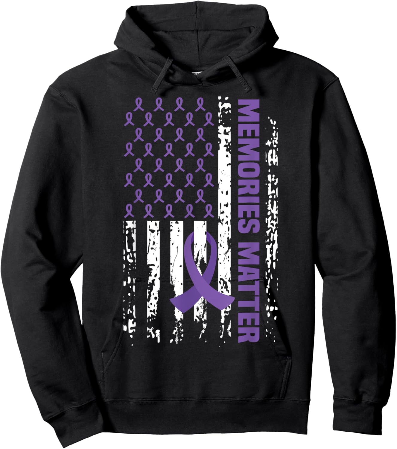 Alzheimer's Awareness Shirt Memories Matter Alz Awareness Hoodie - Hoodie | Black