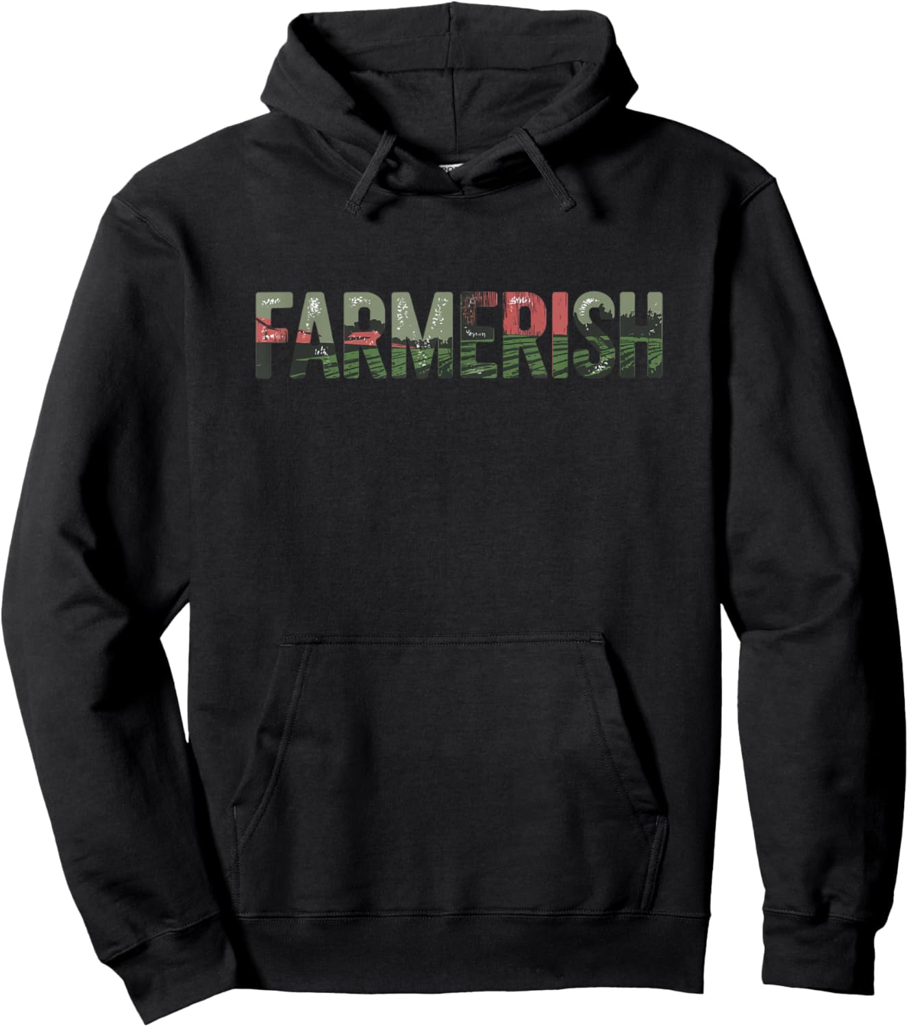 Farmerish Funny Farmer Lover Farming Worker Hoodie - Hoodie | Black