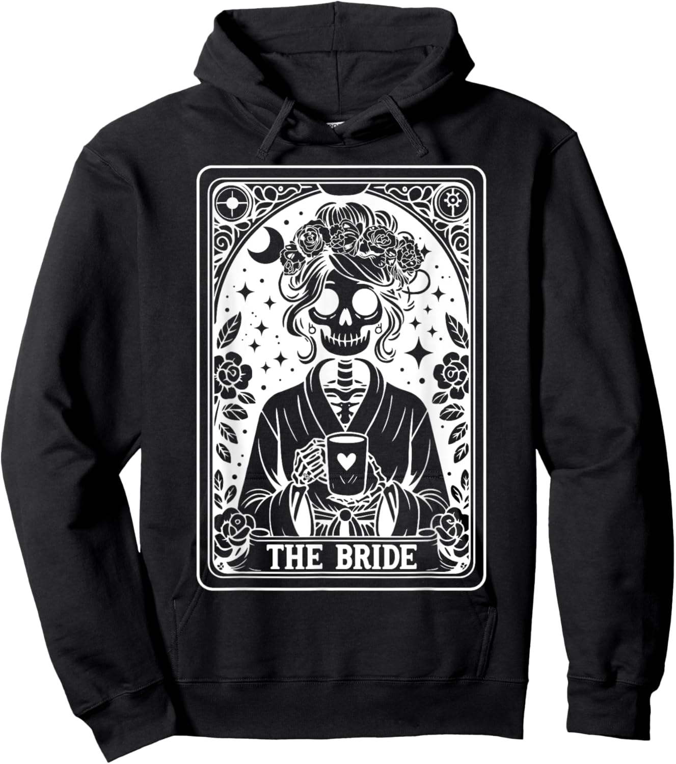 The Bride Tarot Card Bride Coven Gothic Bachelorette Hoodie - Hoodie | Black