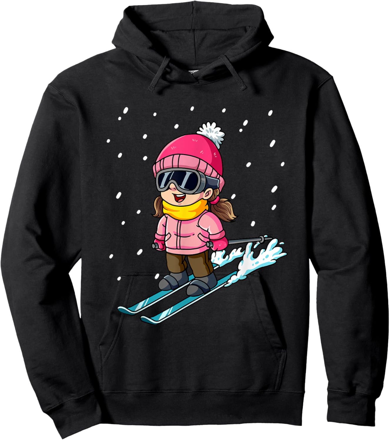 Ski Skiing Hoodie - Hoodie | Black