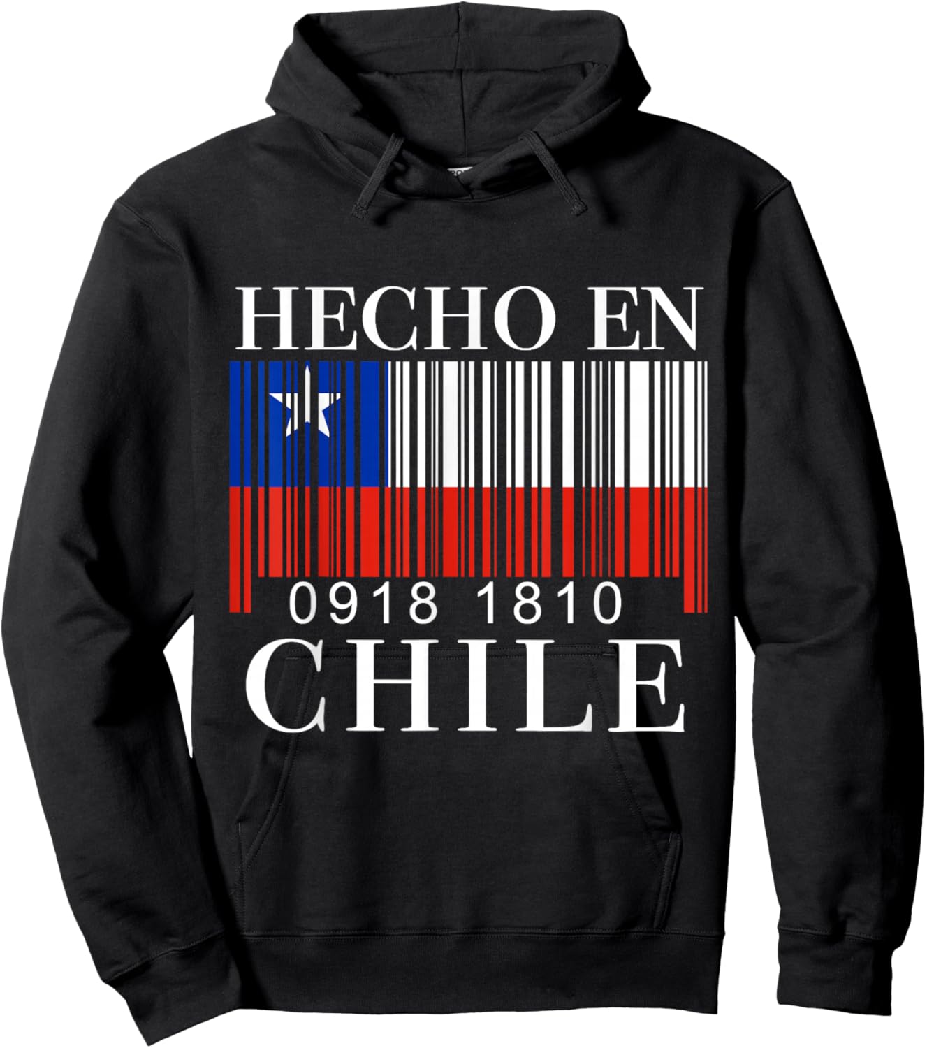 Chile Flag Pride Chilean Funny Camiseta Chilena Mujer Hombre Hoodie - Hoodie | Black