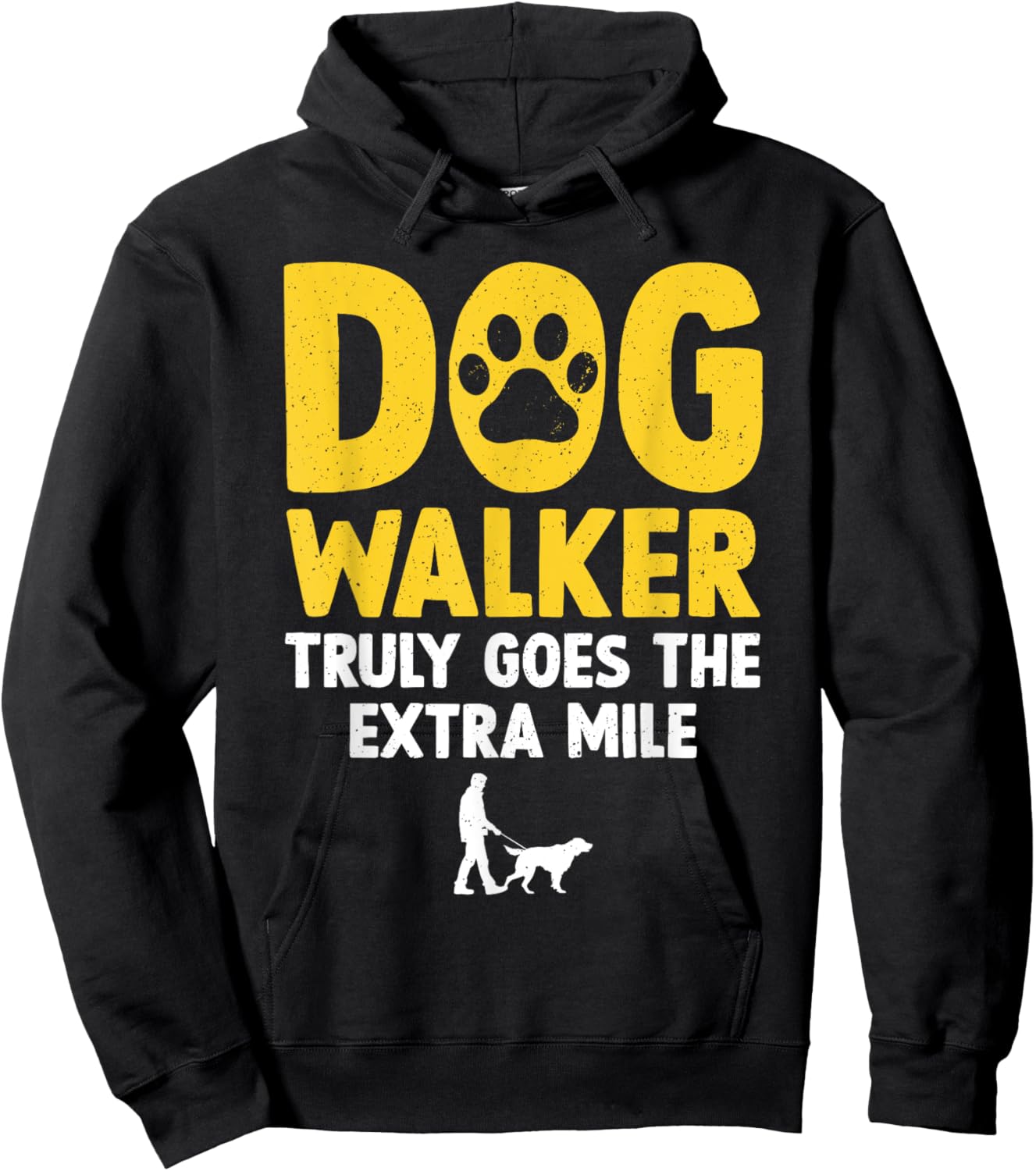 Cool Dog Walker Design Women Pet Walker Dog Walking Hoodie - Hoodie | Black