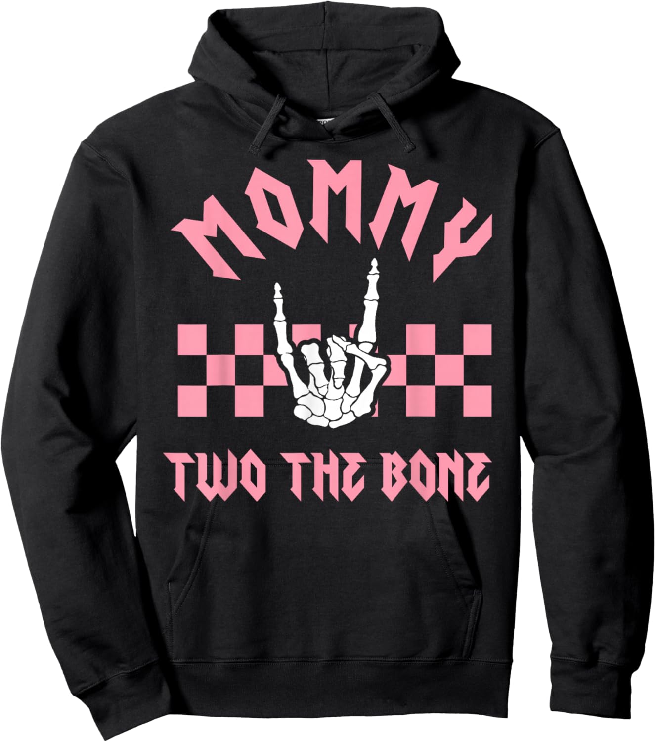 Mommy Bad Two the Bone Birthday 2 Years Old Birthday Hoodie - Hoodie | Black