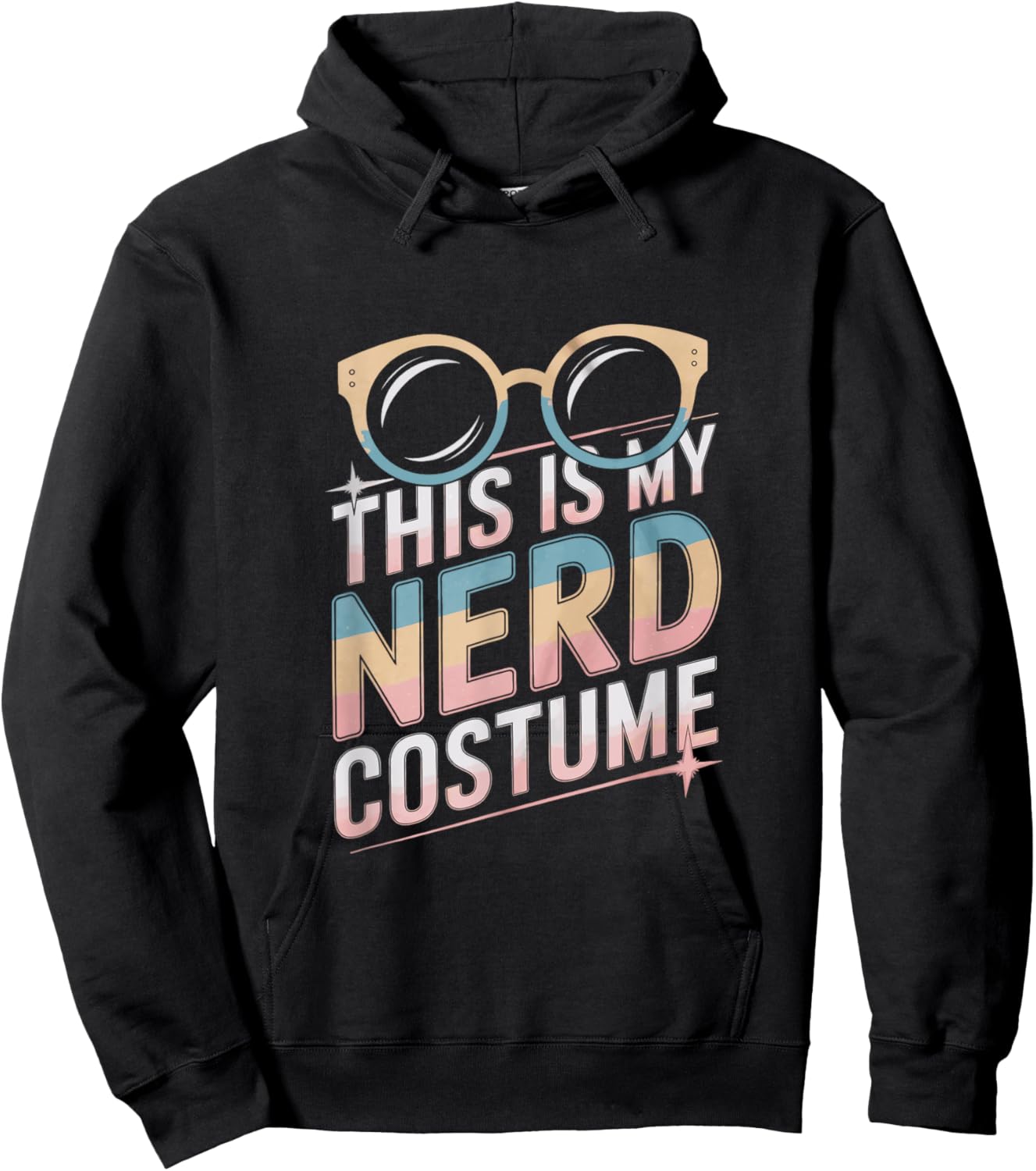 Tech Nerd Humor This Is My Nerd Costume Anime Nerd Costume Hoodie - Hoodie | Black