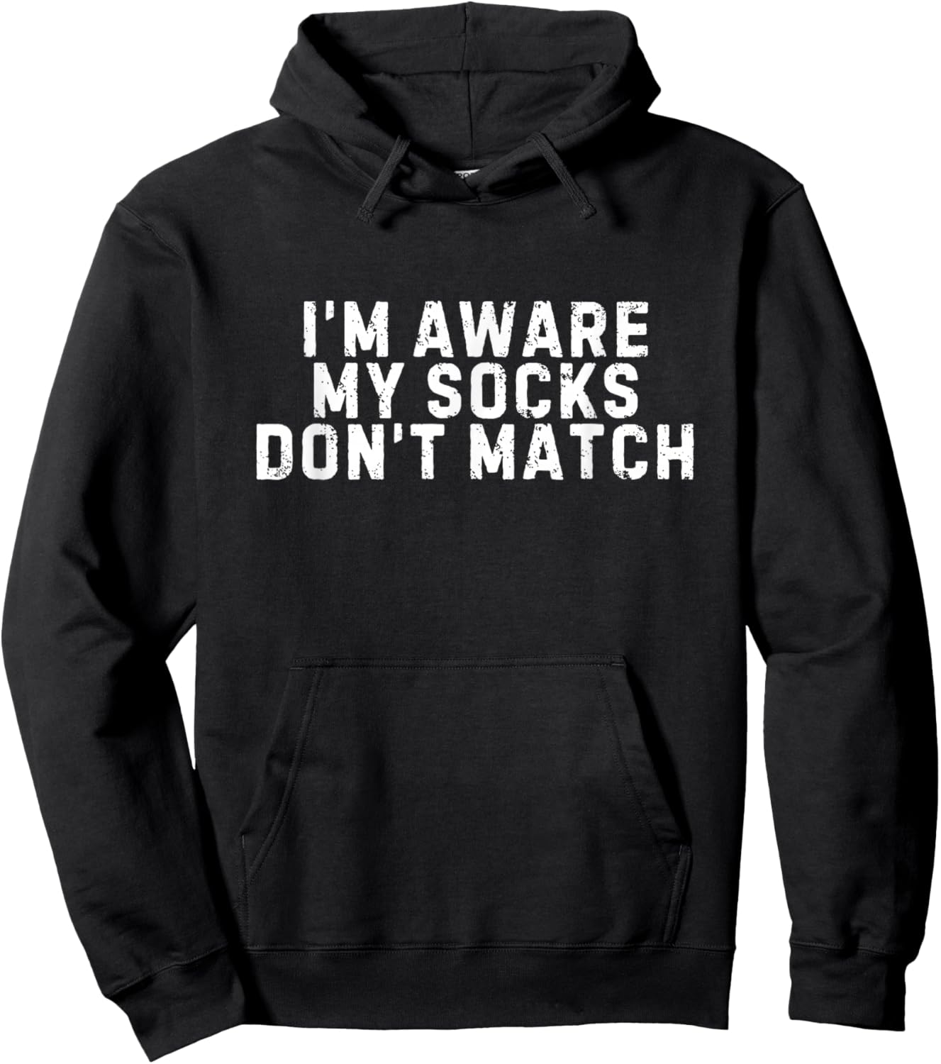 Mismatched Socks, Socks Don't Match Hoodie - Hoodie | Black