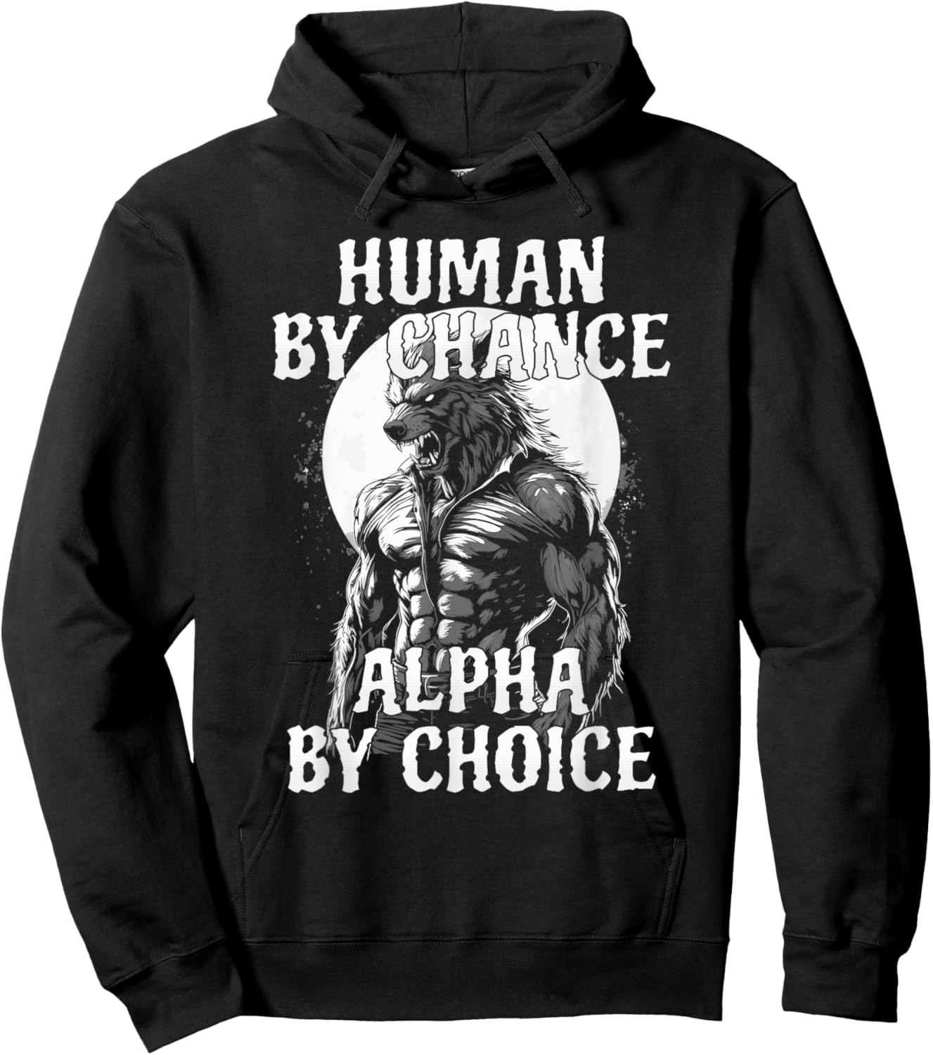 Funny Meme Human By Chance Alpha By Choice Hoodie - Hoodie | Black