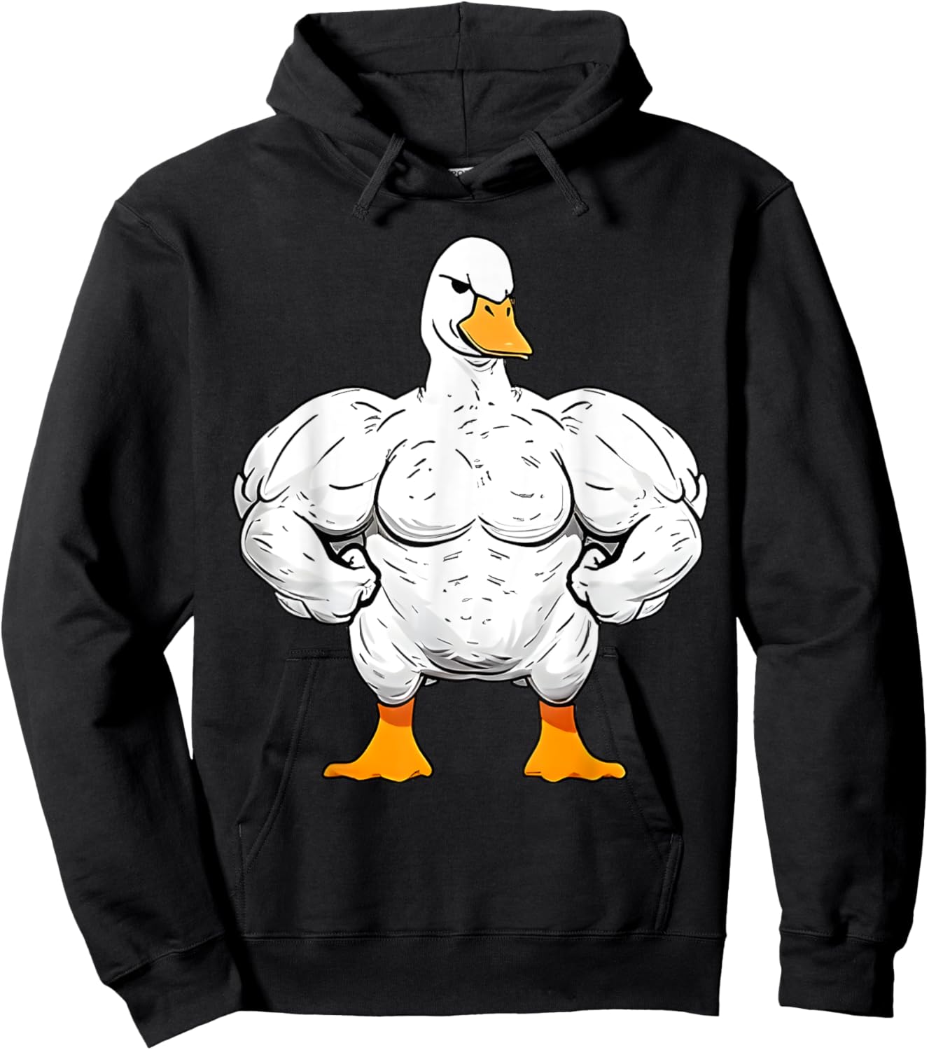 Strong Duck Gym Outfits Gym Lover Quackin Duck Weightlifting Hoodie - Hoodie | Black