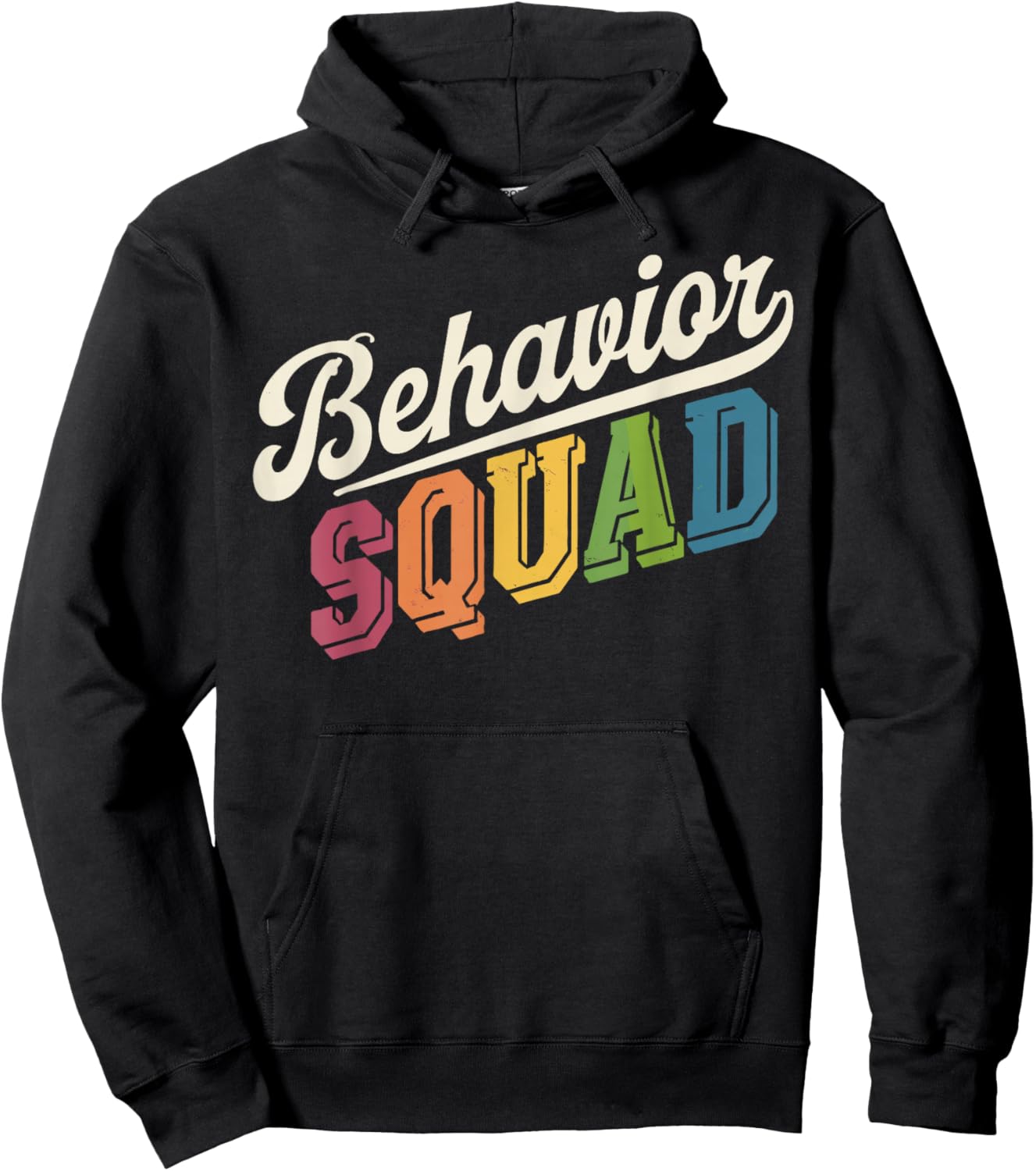 Behavior Squad Therapy Behavior Analyst Hoodie - Hoodie | Black