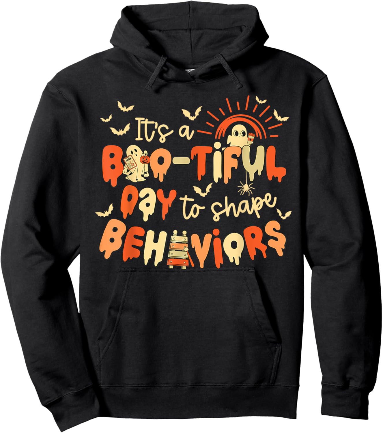 Behavior Analyst Halloween Registered Behavior Technician Hoodie - Hoodie | Black