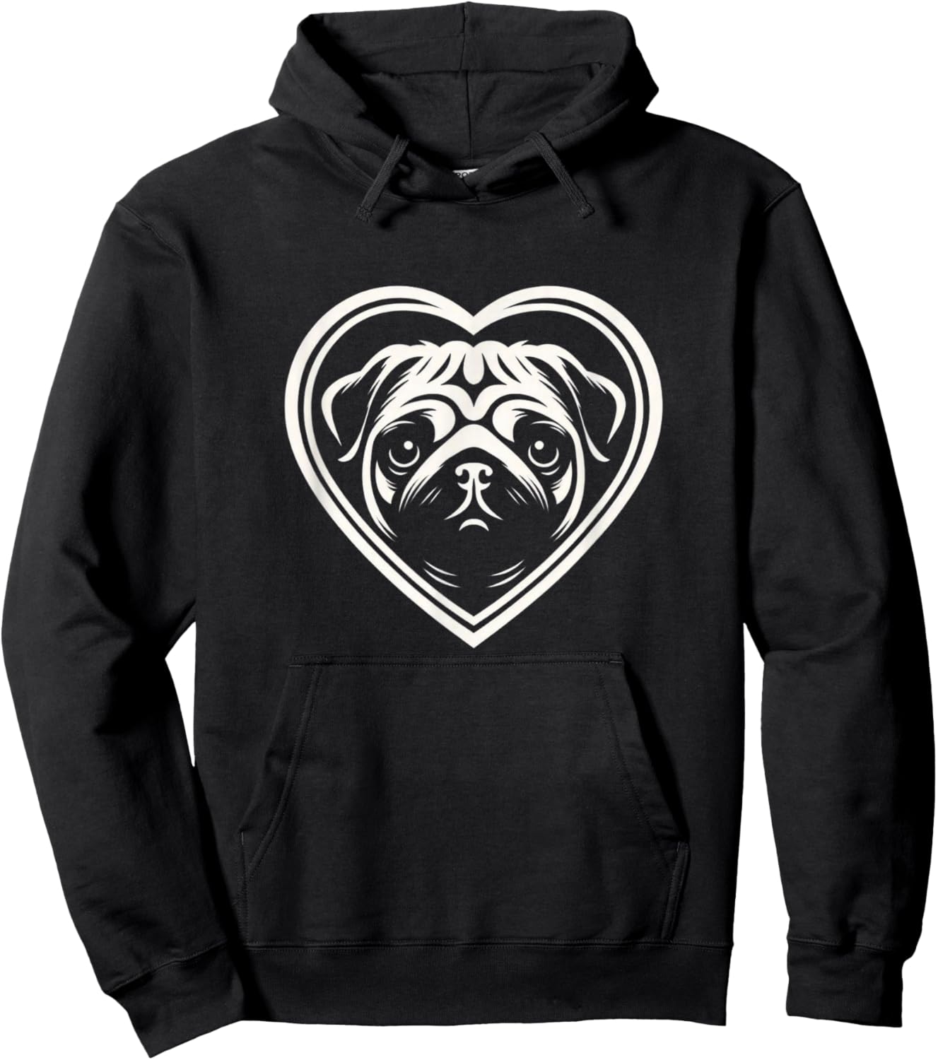Pug Shirt Girls Pug Breeder Pugs Lover Pug Hoodie - Hoodie | Black
