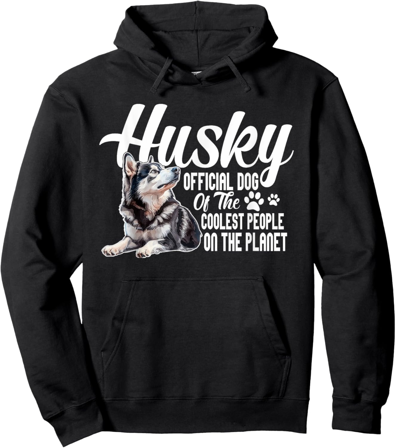 Official Dog Of The Coolest People On The Planet - Husky Hoodie - Hoodie | Black