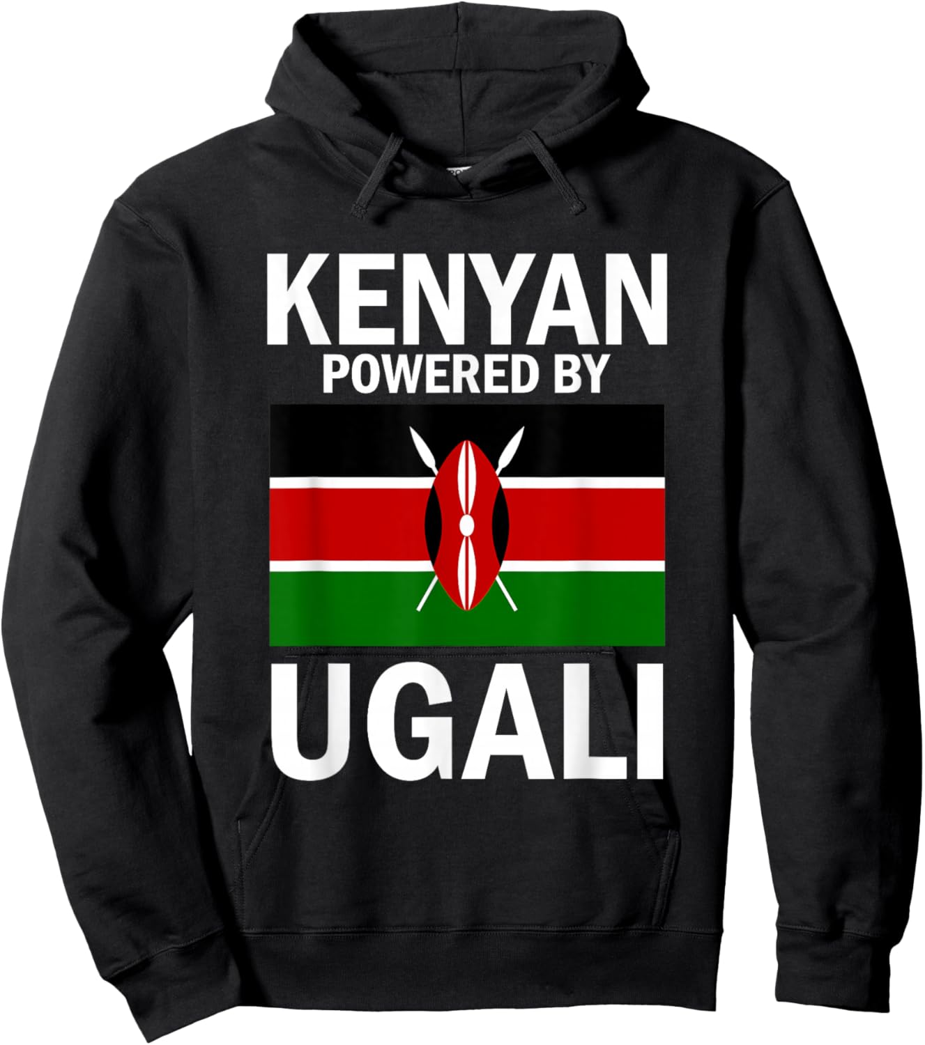 Kenya Kenyan Flag Hoodie - Hoodie | Black