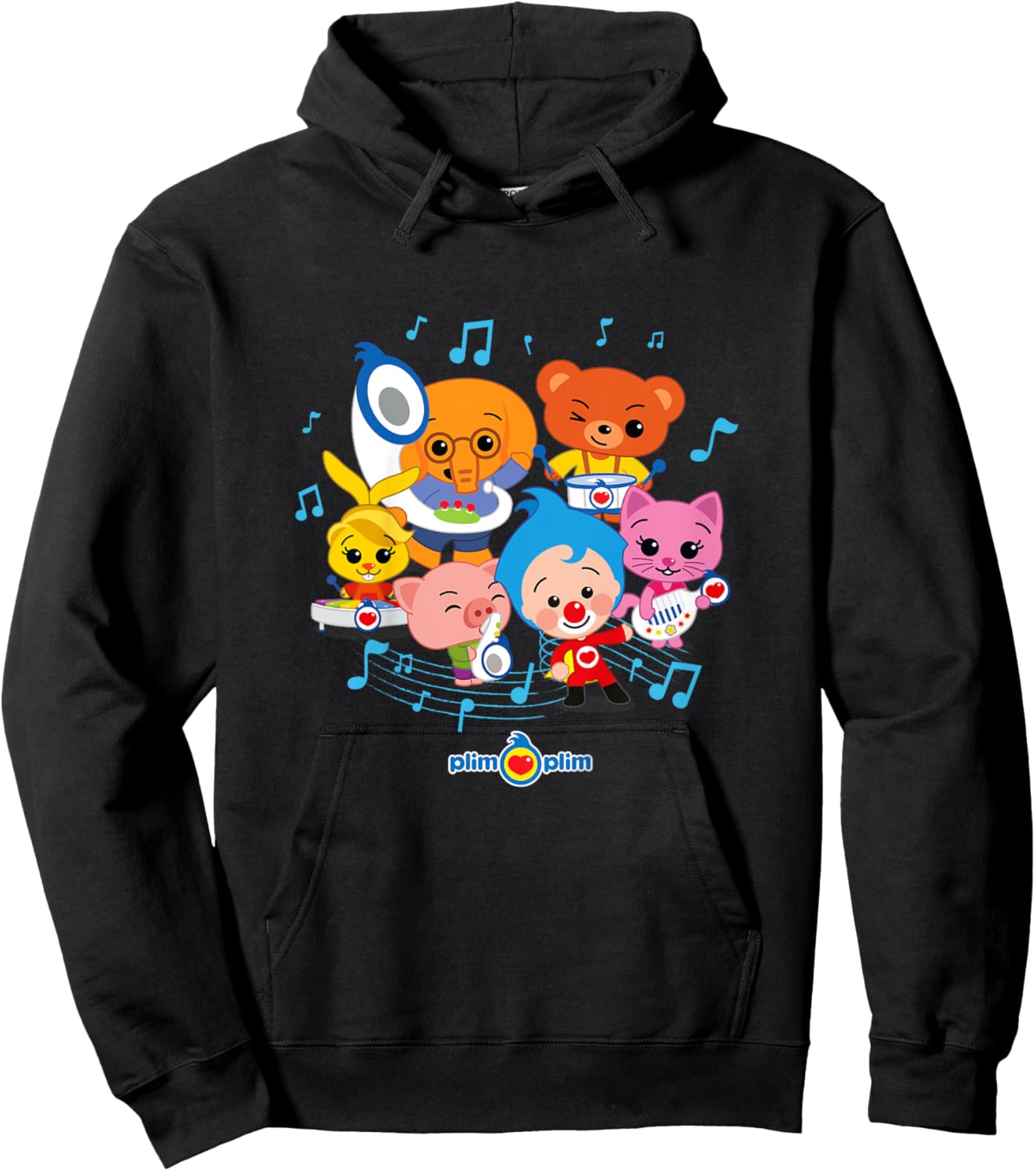 Kids Plim Plim The Kindness Hero - Colourful designs for children Hoodie - Hoodie | Black