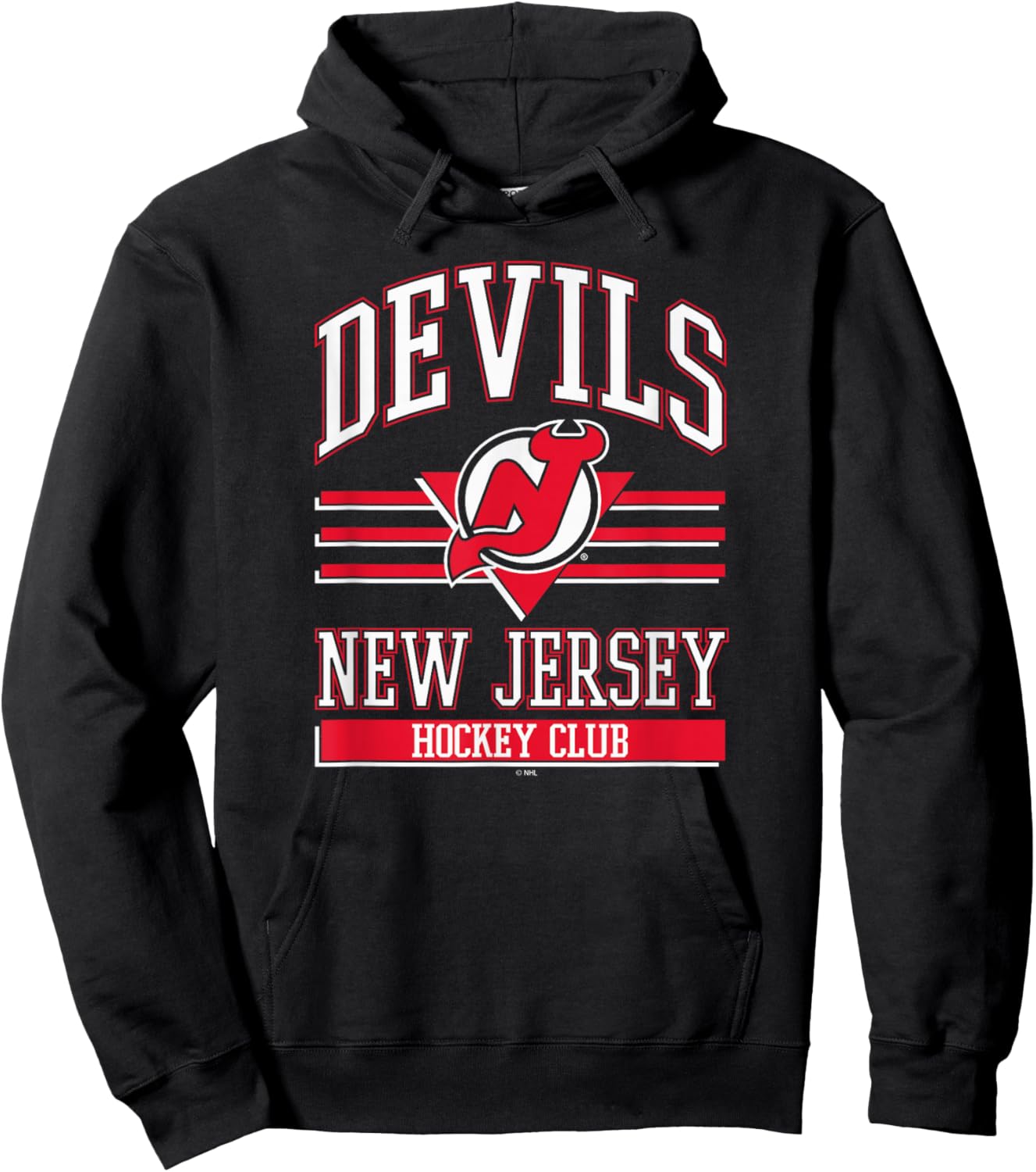 New Jersey Devils Hockey Club Black Officially Licensed Hoodie - Hoodie | Black
