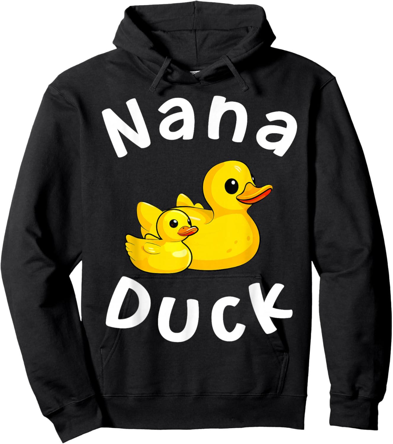 Nana Duck Birthday Rubber Duck Kids Family Matching Hoodie - Hoodie | Black