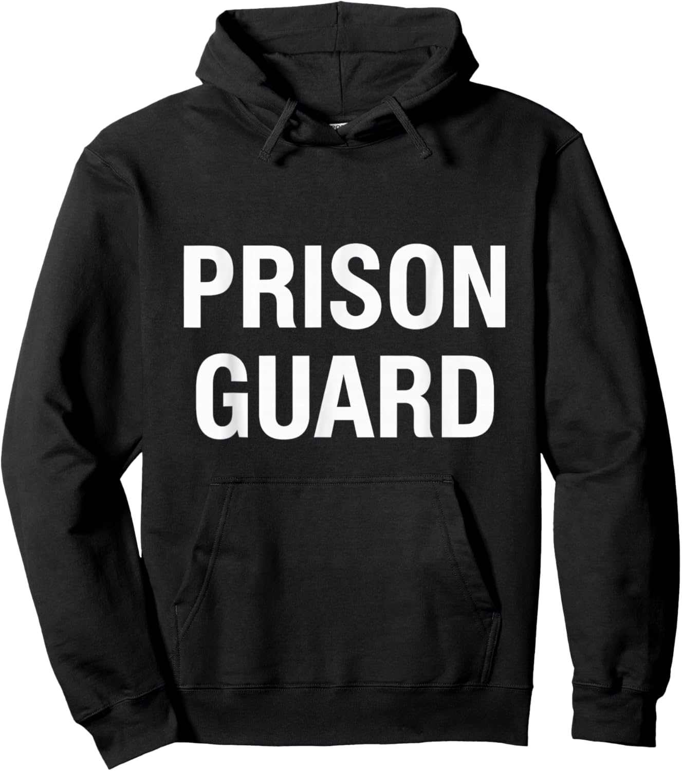 Prison Guard Officer Costume Halloween Hoodie - Hoodie | Black