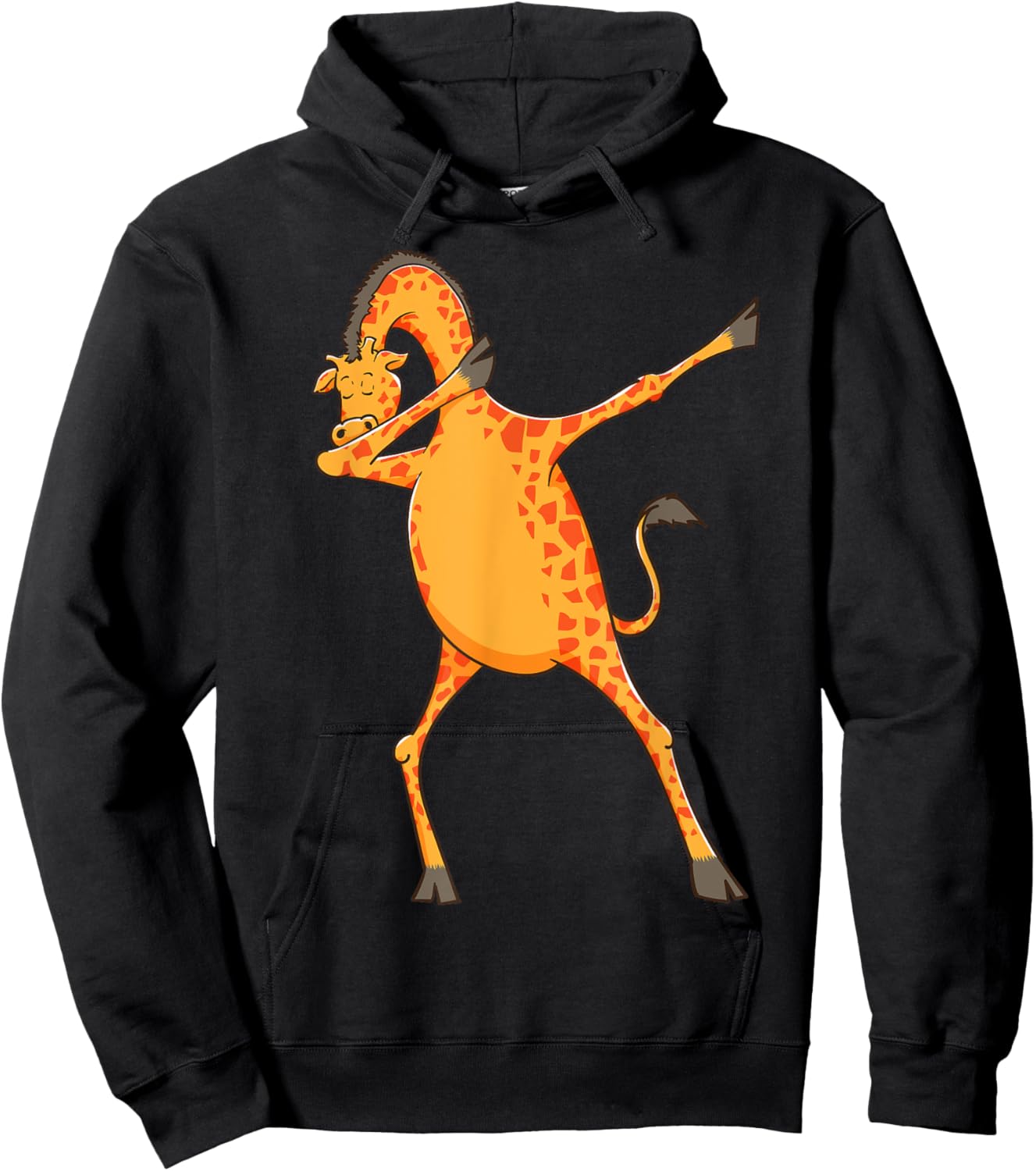 Best Giraffe Art Women Adult Giraffe Print Giraffe Hoodie - Hoodie | Black