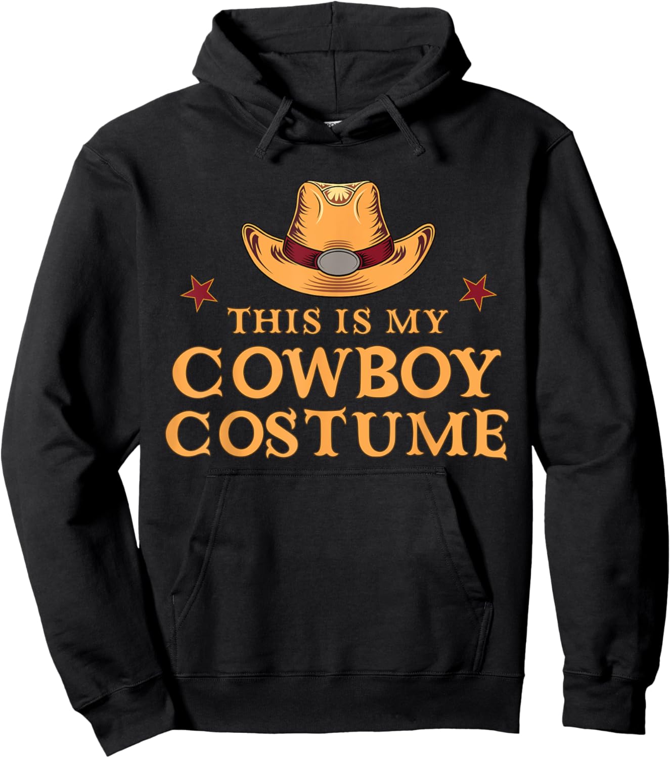 This Is My Cowboy Costume Men Western Cowboy Rodeo Hoodie - Hoodie | Black