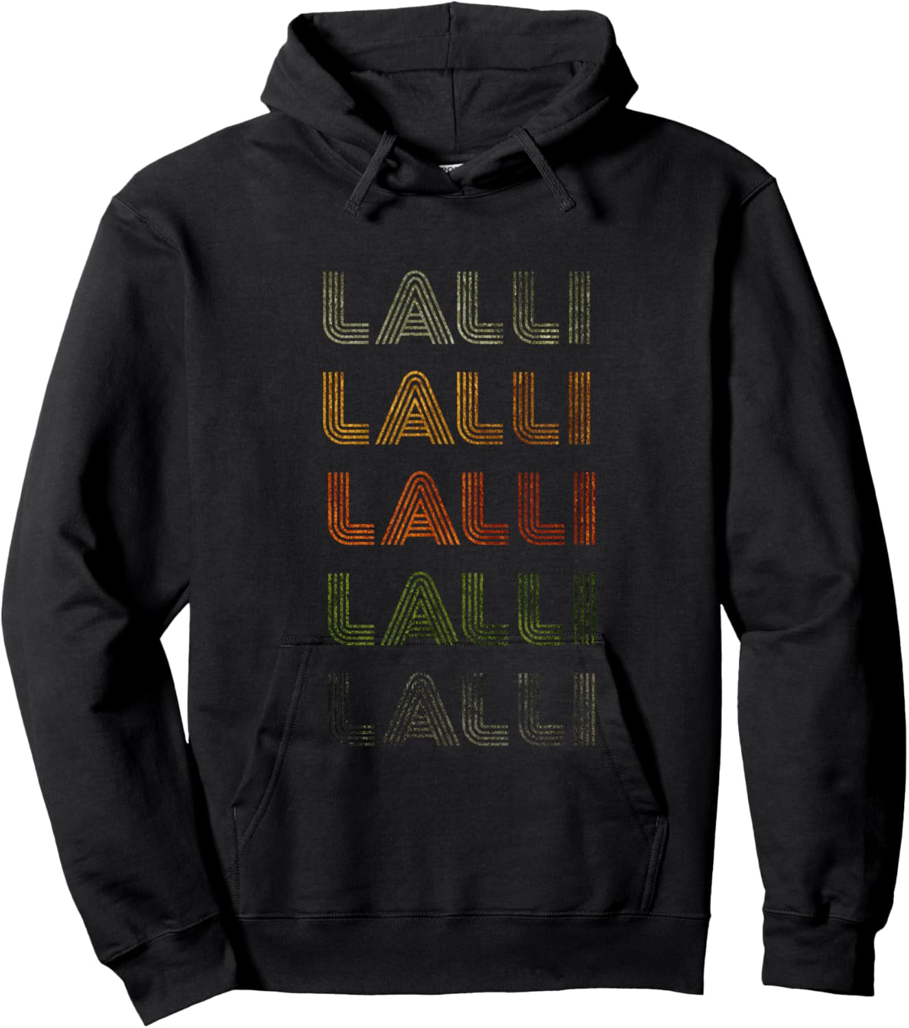 Love Heart Lalli Grunge Vintage Style Black Lalli Hoodie - Hoodie | Black