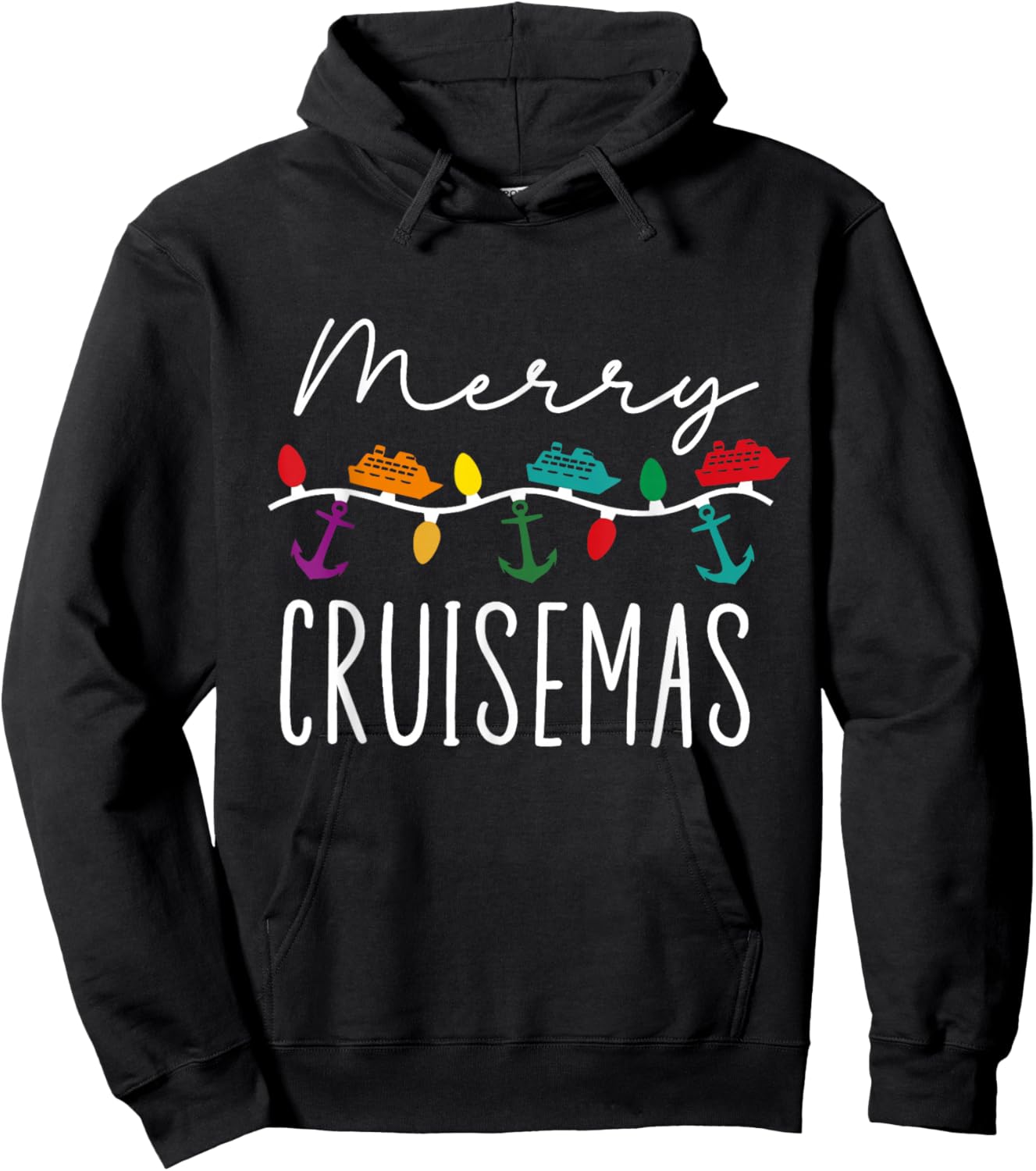 Merry Cruisemas Family Cruise Christmas Family Cruisin Crew Hoodie - Hoodie | Black