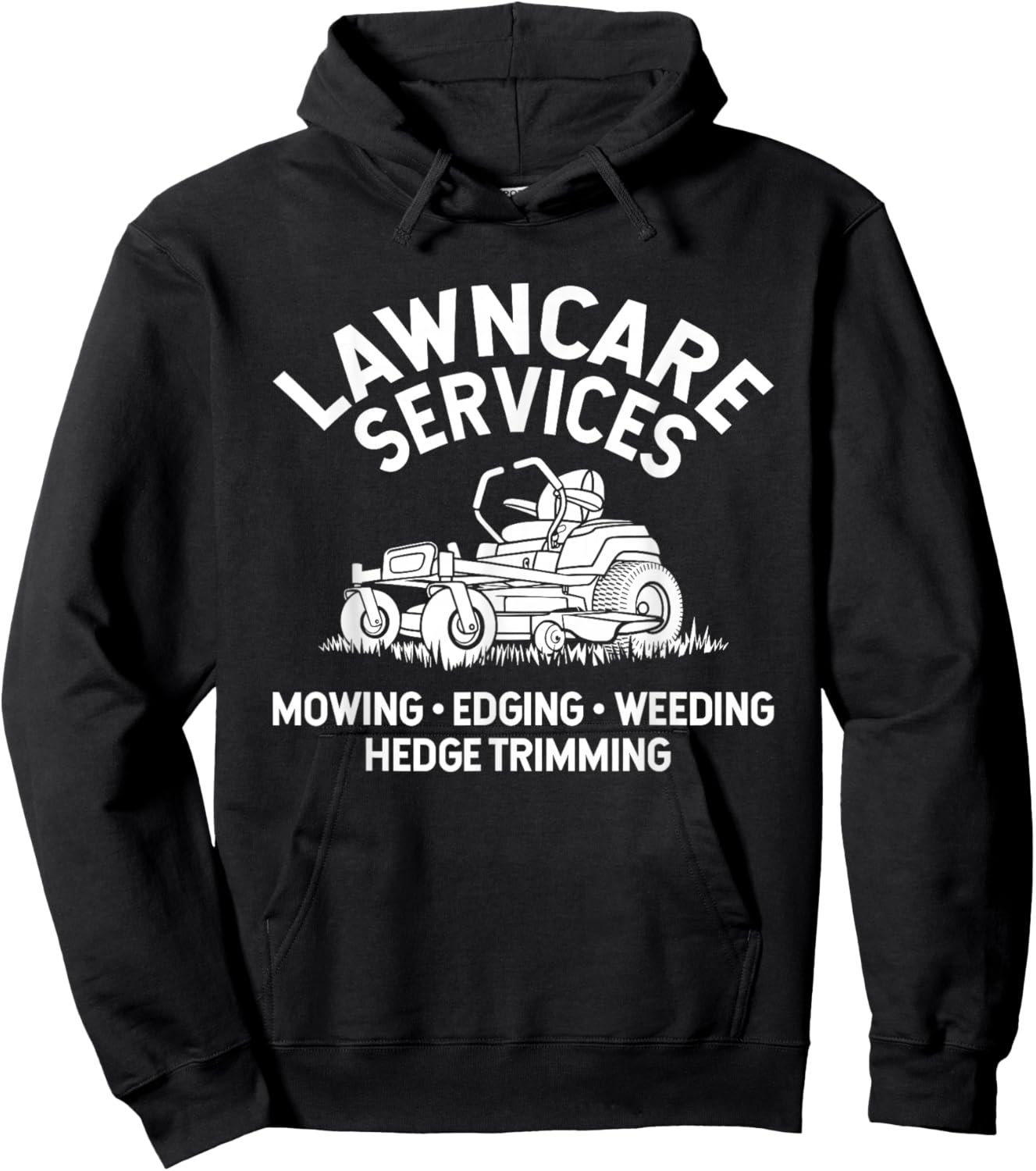 Lawn Care Services Zero Turn Mower Hoodie - Hoodie | Black