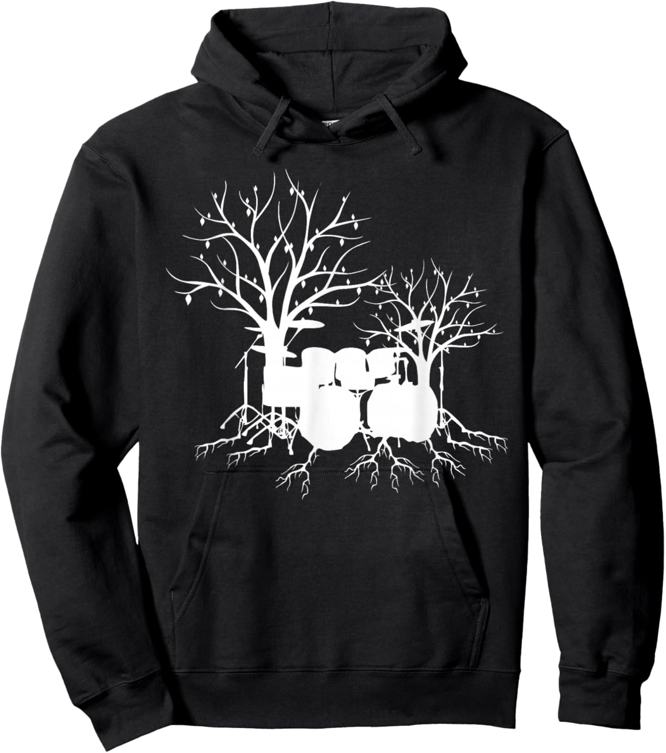 Cool Drummer Design Women Drumming Drum Set Drummer Hoodie - Hoodie | Black