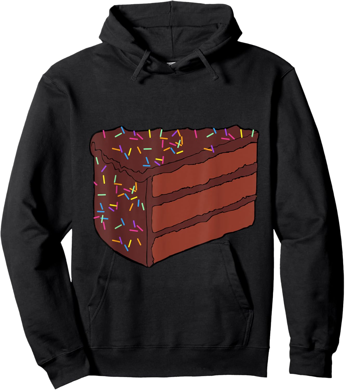 Chocolate Piece of Cake Halloween Costume Food Cosplay Party Hoodie - Hoodie | Black