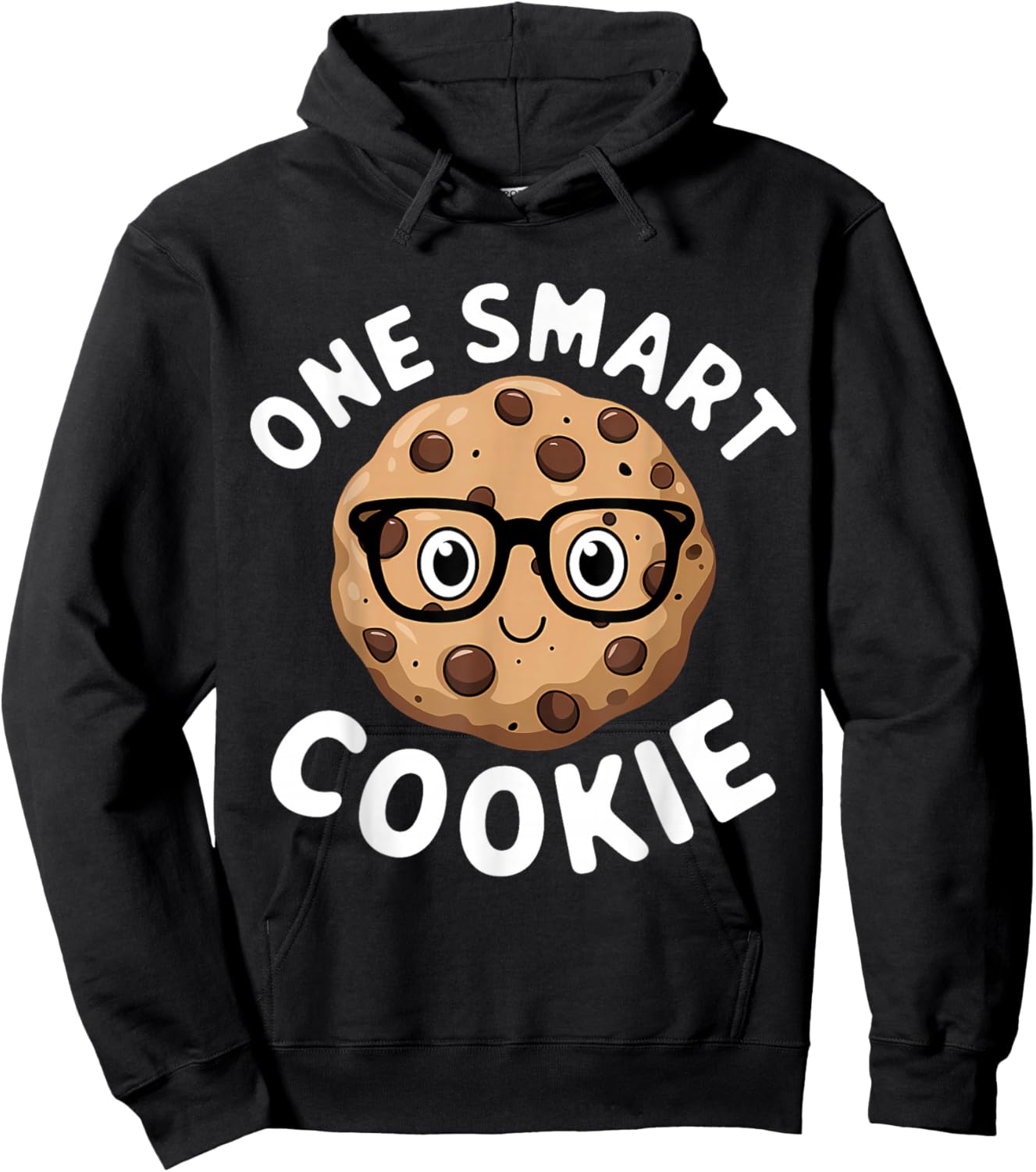 One Smart Cookie Funny Chocolate Chip Cookie Hoodie - Hoodie | Black