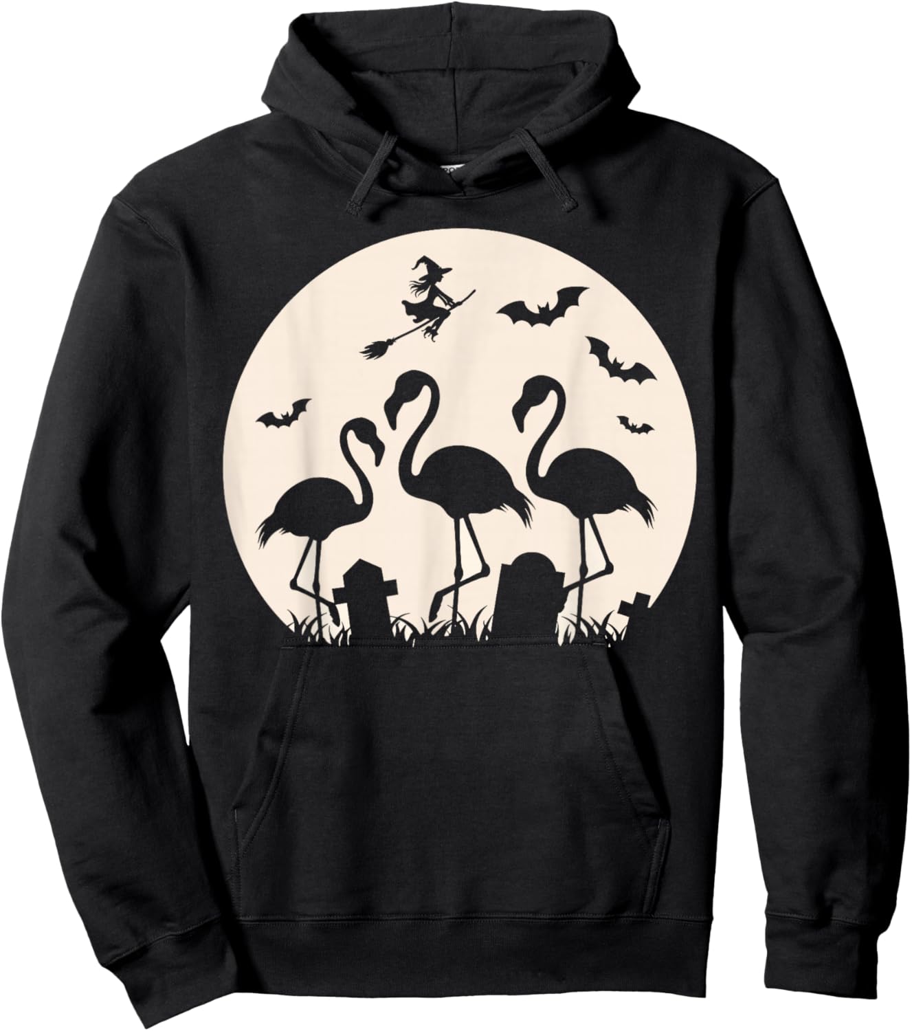Spooky Flamingos For Halloween Flamingo Women Hoodie - Hoodie | Black