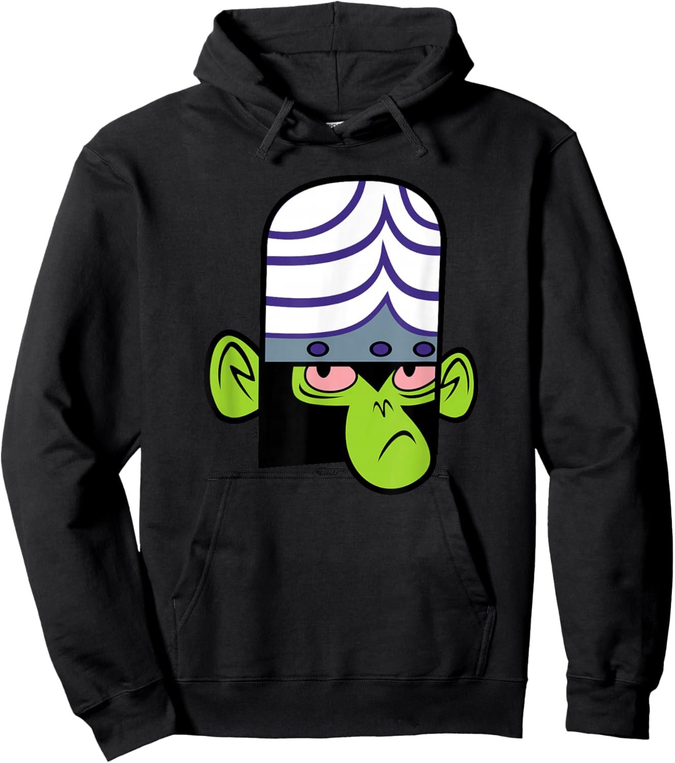 The Powerpuff Girls Mojo Jojo Face Hoodie - Hoodie | Black