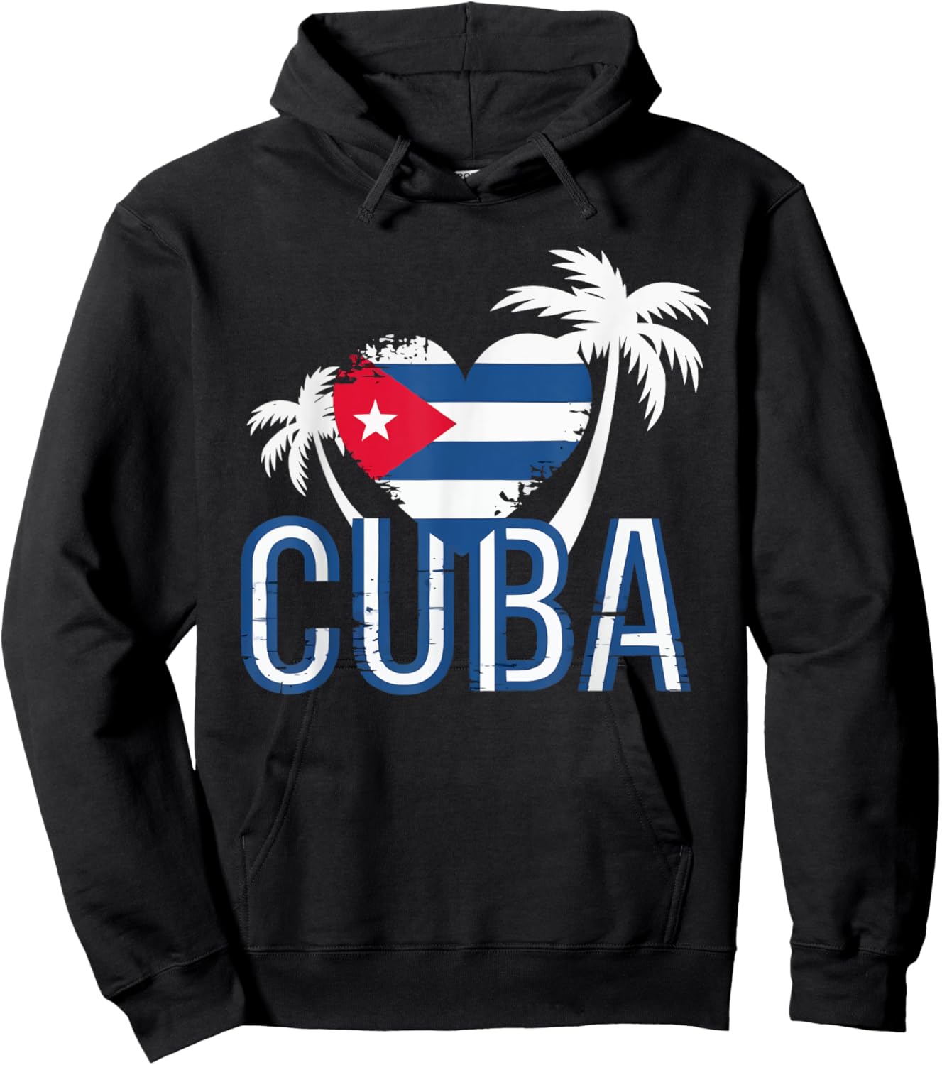 Cubanita I Love Cuba Cuban Pride Cuban Women Cuban Flag Hoodie - Hoodie | Black