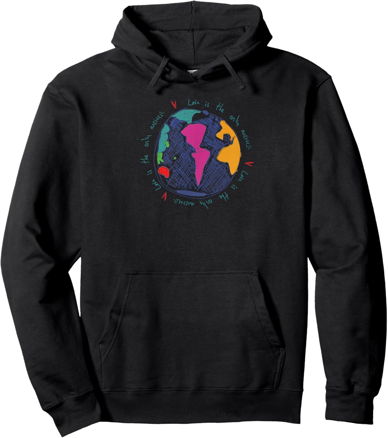 Coldplay Love is the Only Answer Amazon Exclusive Hoodie - Hoodie | Black
