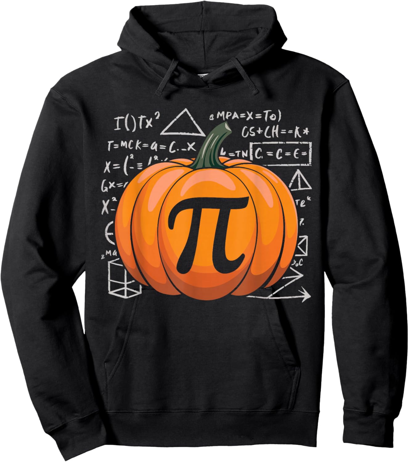 Pumpkin Pie Math Funny Thanksgiving Pi Day Math Teacher Fall Hoodie - Hoodie | Black
