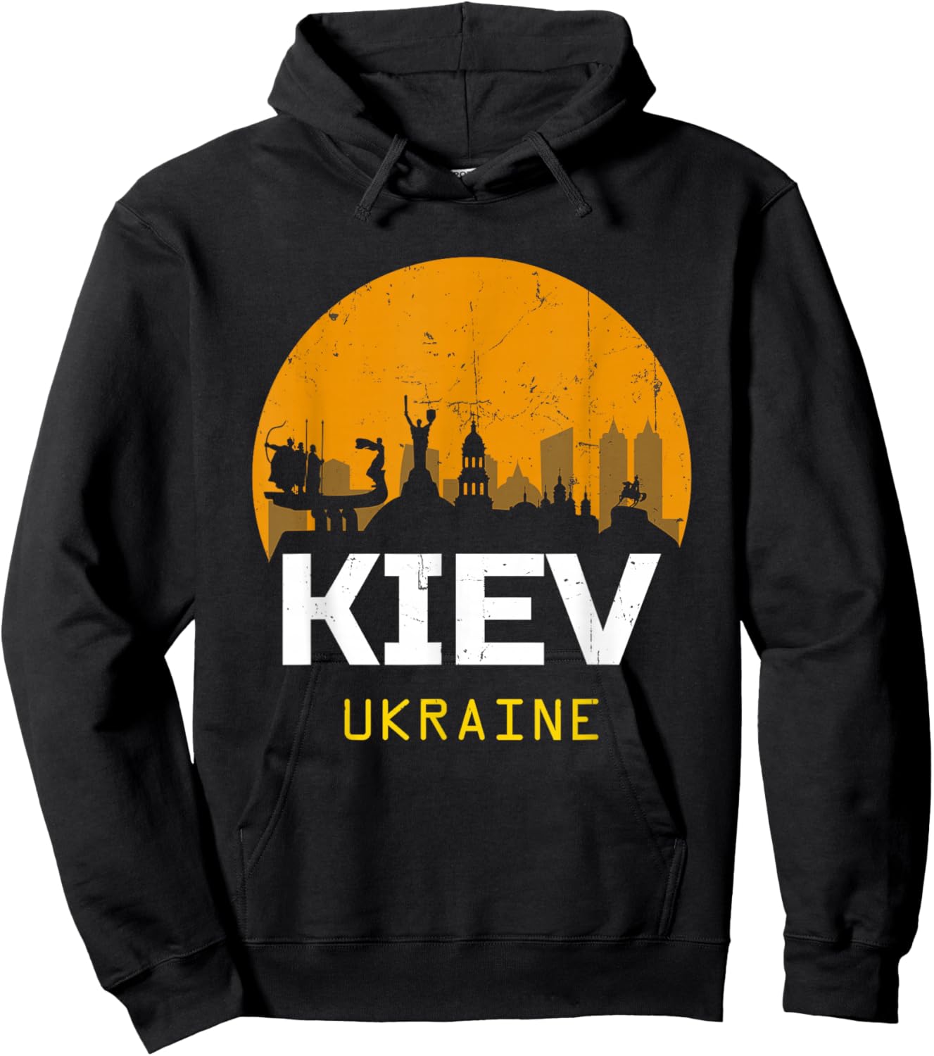 Kiev Ukraine - - Black - Small - Short Sleeve - - Classic Fit - Polyester 100% Hoodie - Hoodie | Black