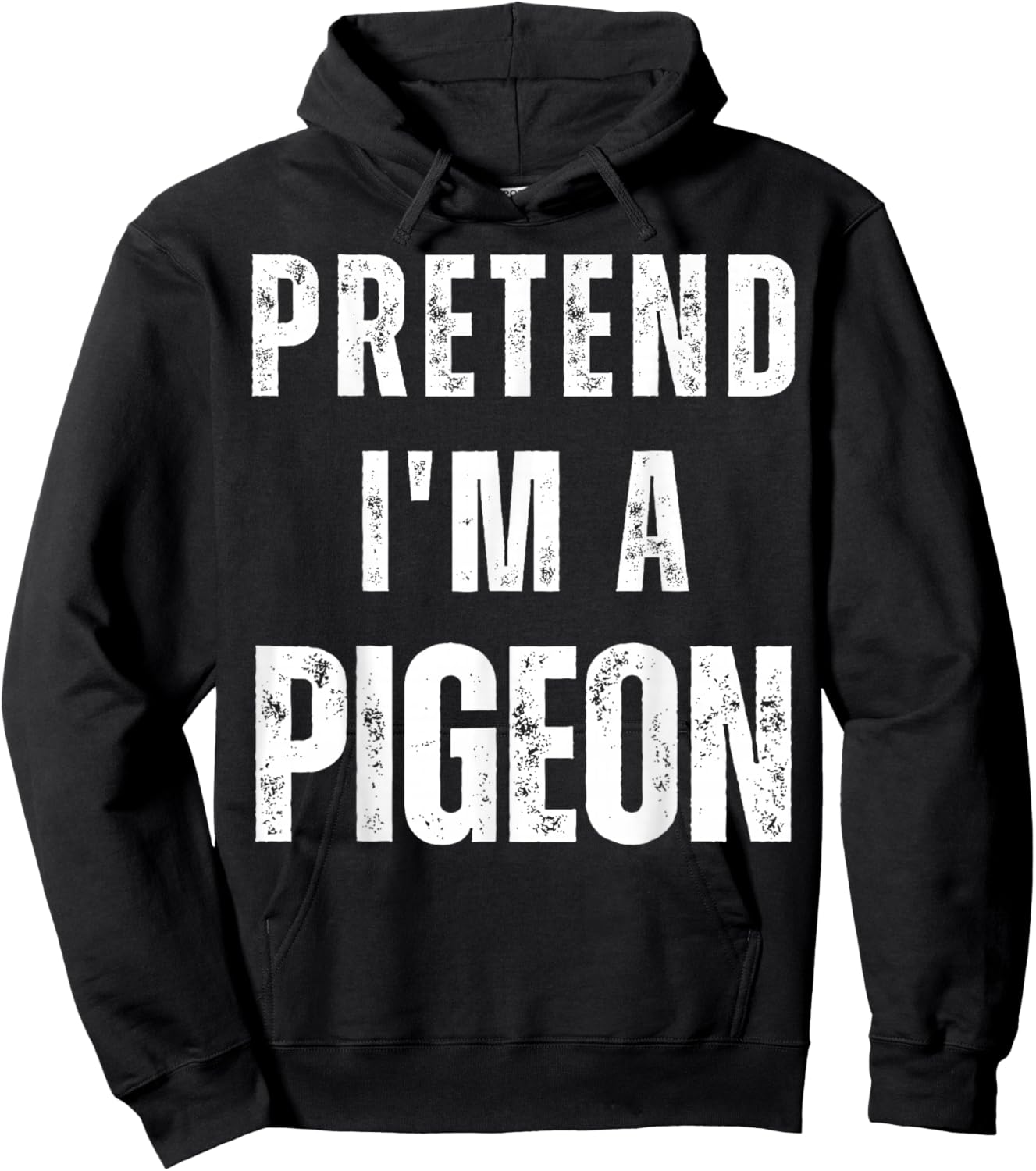 Pretend I'm a Pigeon Matching Costume Funny Halloween Hoodie - Hoodie | Black
