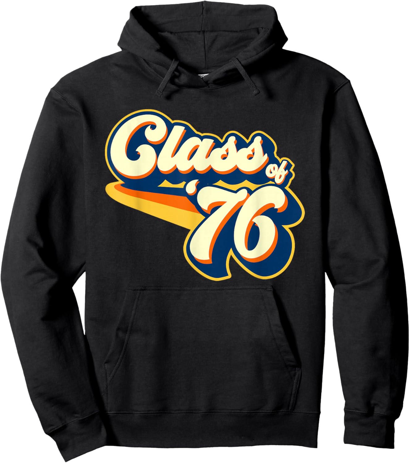 Class of 76 Reunion Retro 1976 Hoodie - Hoodie | Black
