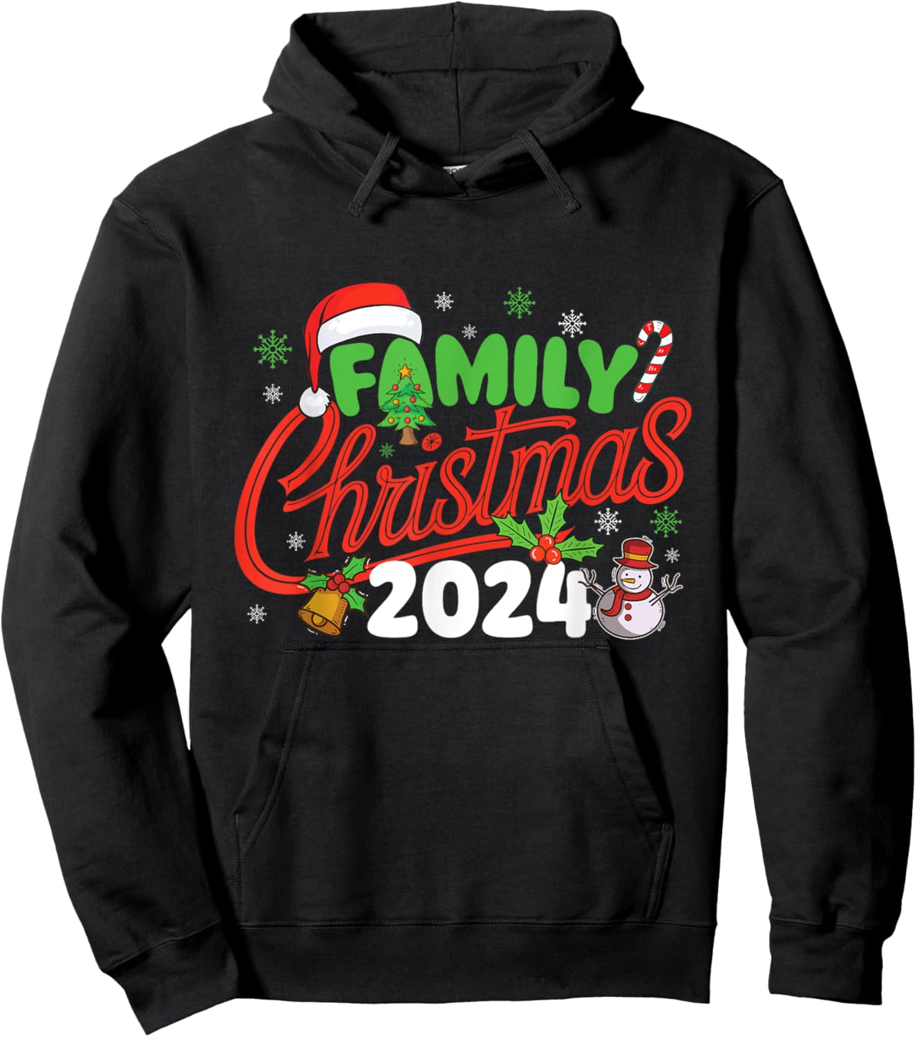 Family Christmas 2024 - Xmas Christmas Squad Hoodie - Hoodie | Black