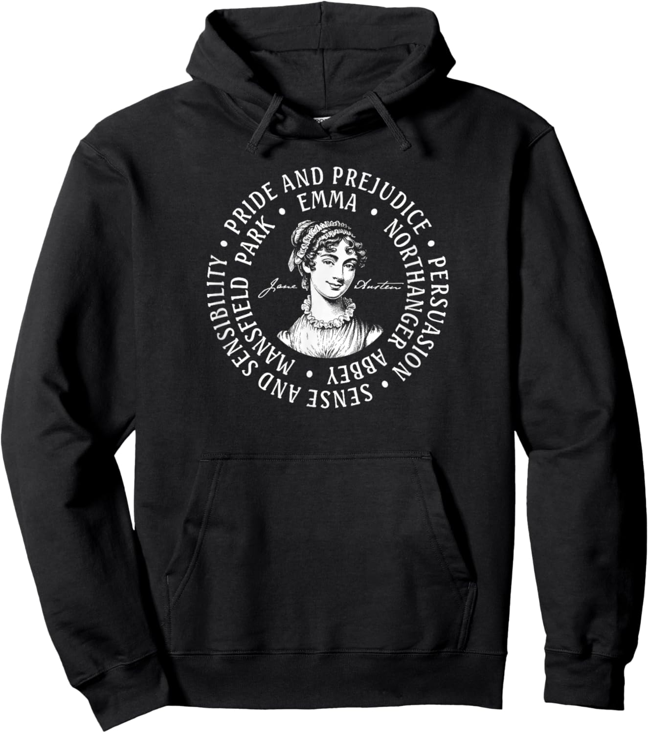 Six Novels of Jane Austen Hoodie - Hoodie | Black
