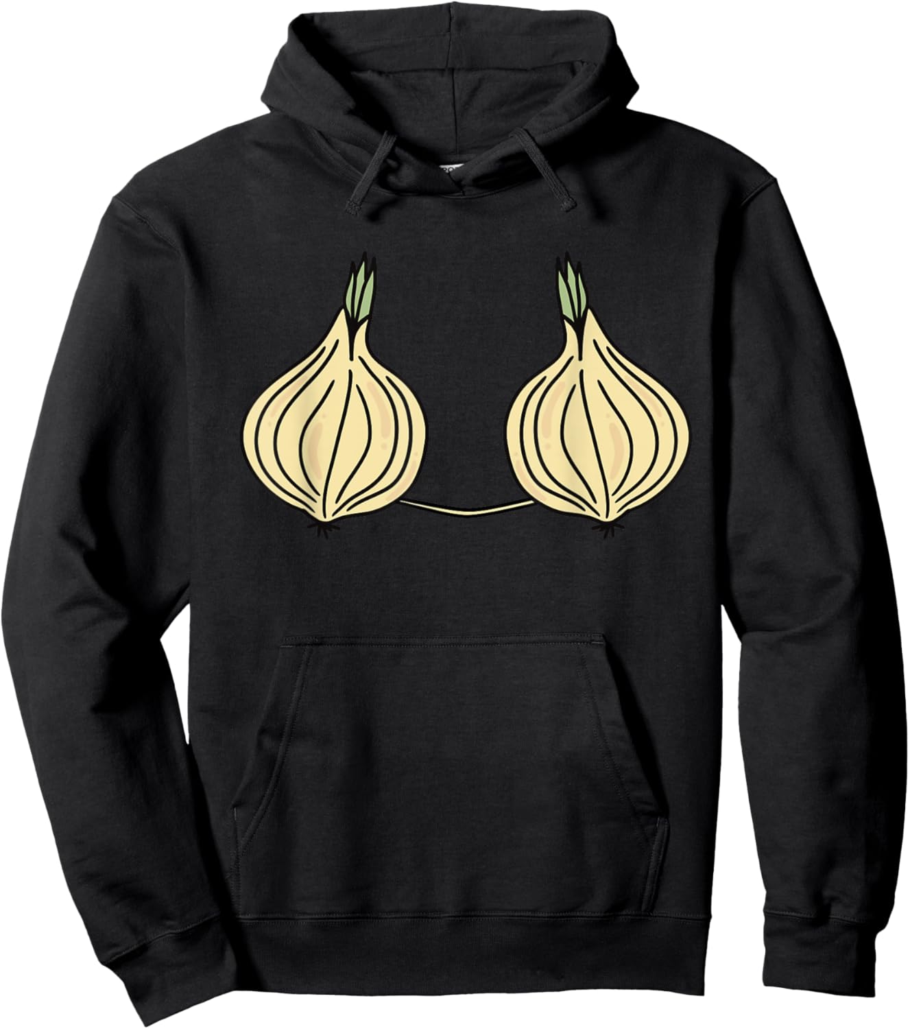 Onion Bra Costume Funny Field Vegetable Halloween Hoodie - Hoodie | Black