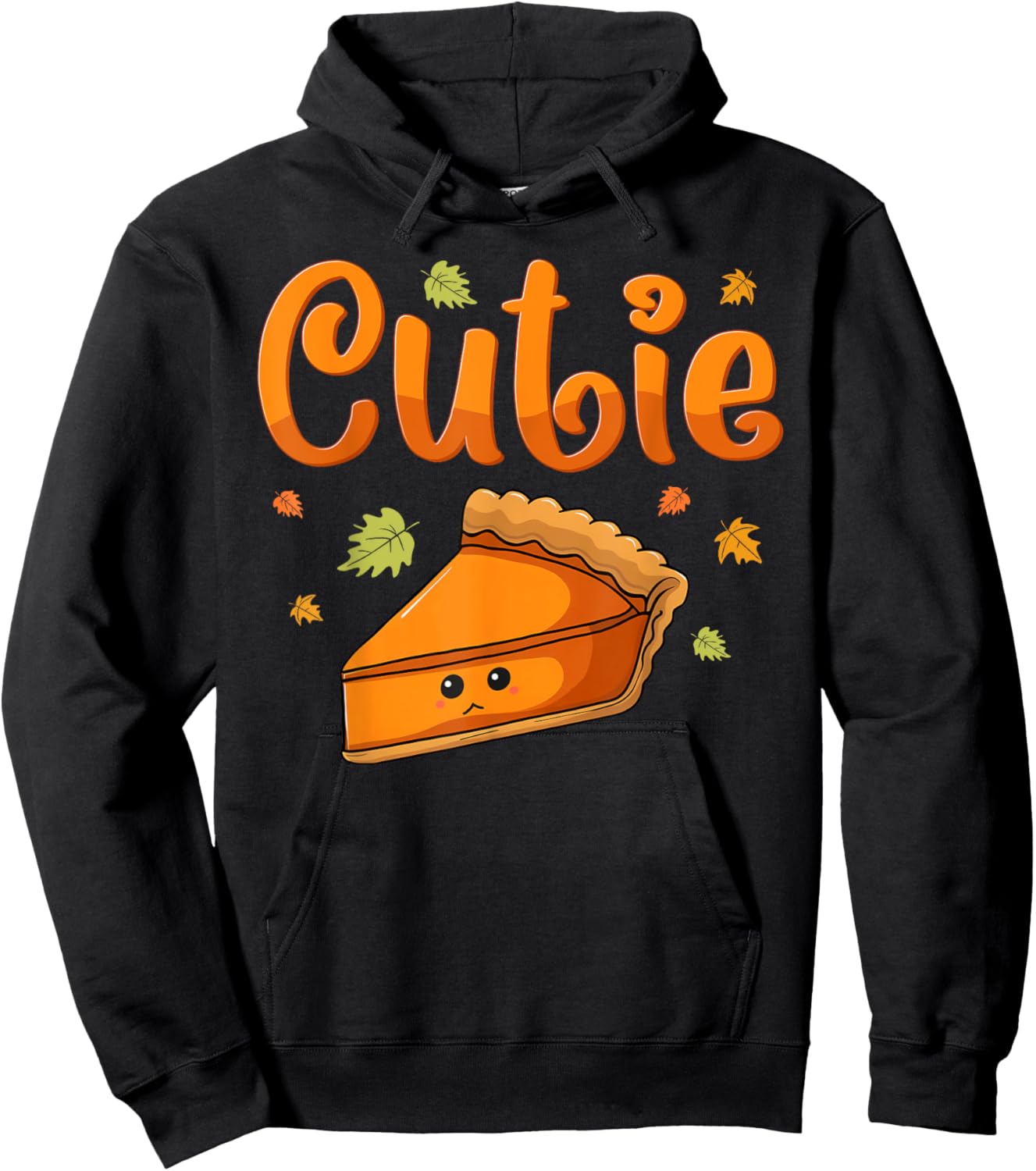 Pie Day Pi Day Thanksgiving Cutie Pumpkin Pie Cutie Cute Pie Hoodie - Hoodie | Black