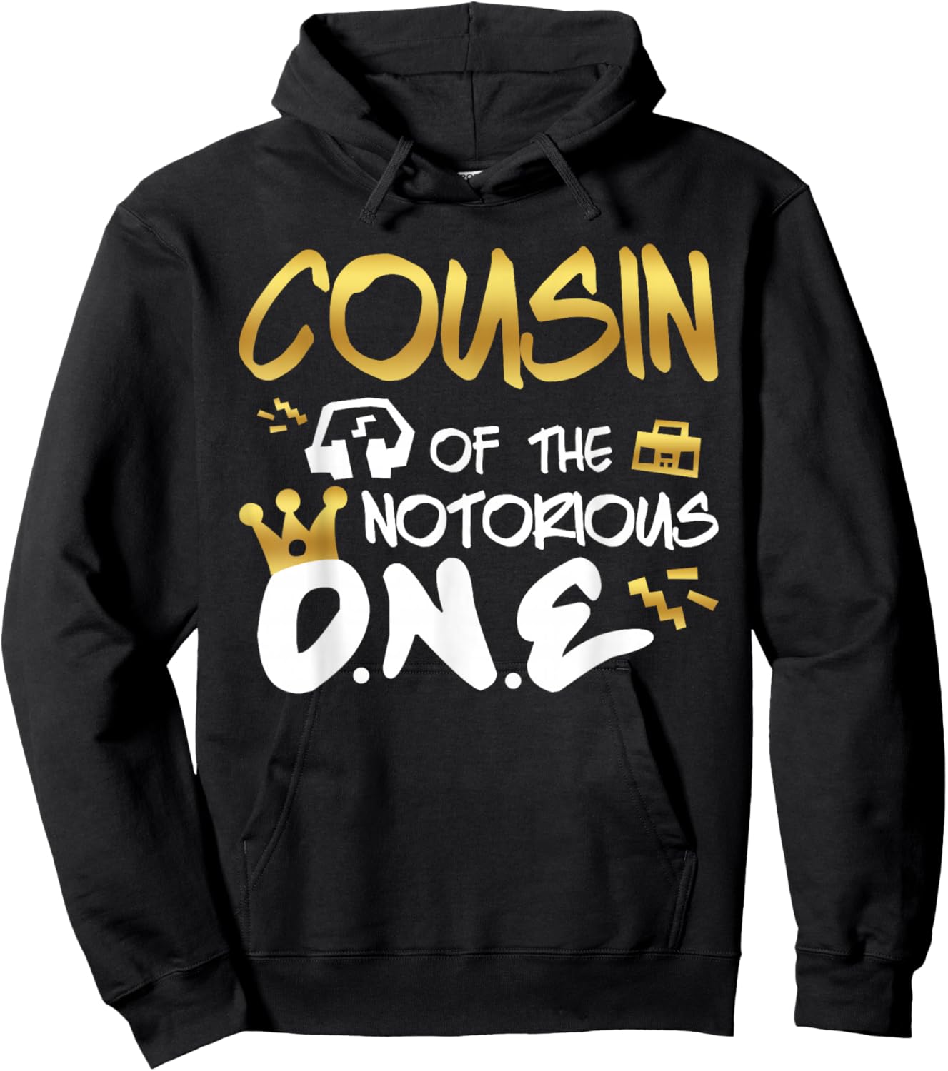 Cousin Of The Notorious One Old School 1st Hip Hop Birthday Hoodie - Hoodie | Black